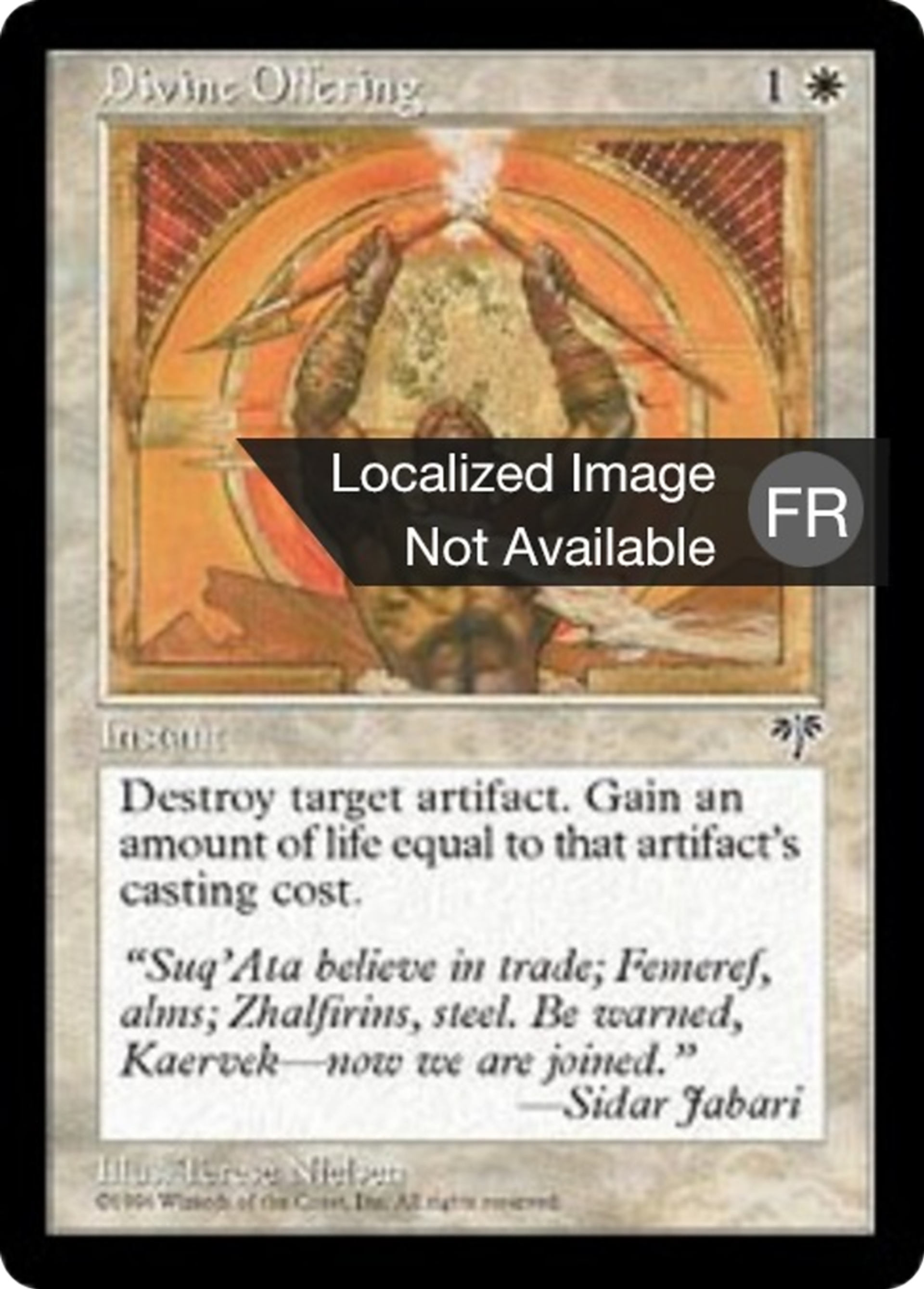 Offrande divine — Mirage — Magic: The Gathering