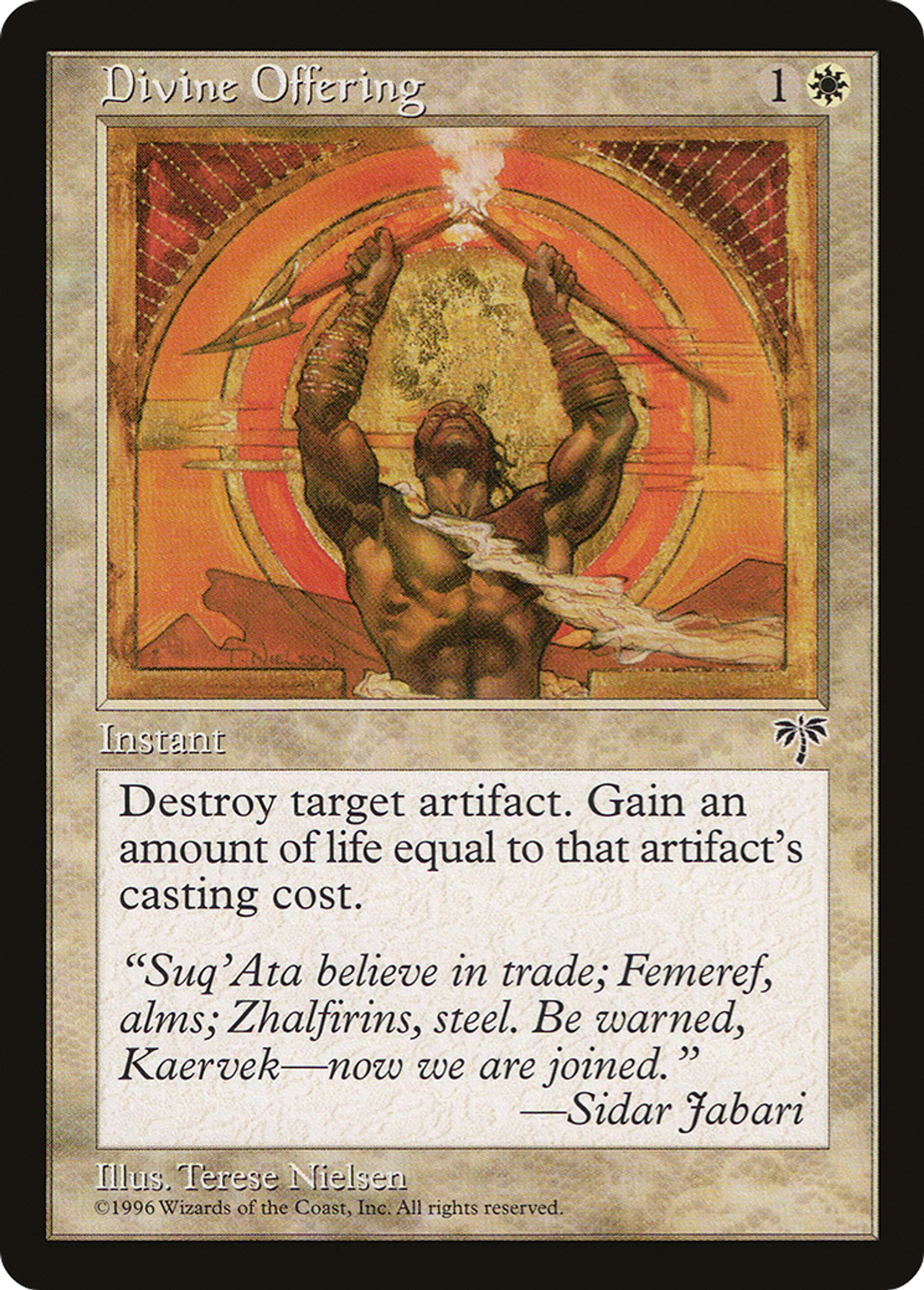 Divine Offering — Mirage — Magic: The Gathering