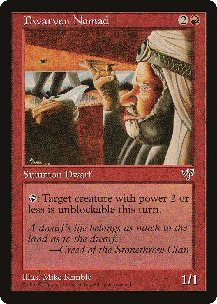 Dwarven Nomad — Mirage — Magic: The Gathering
