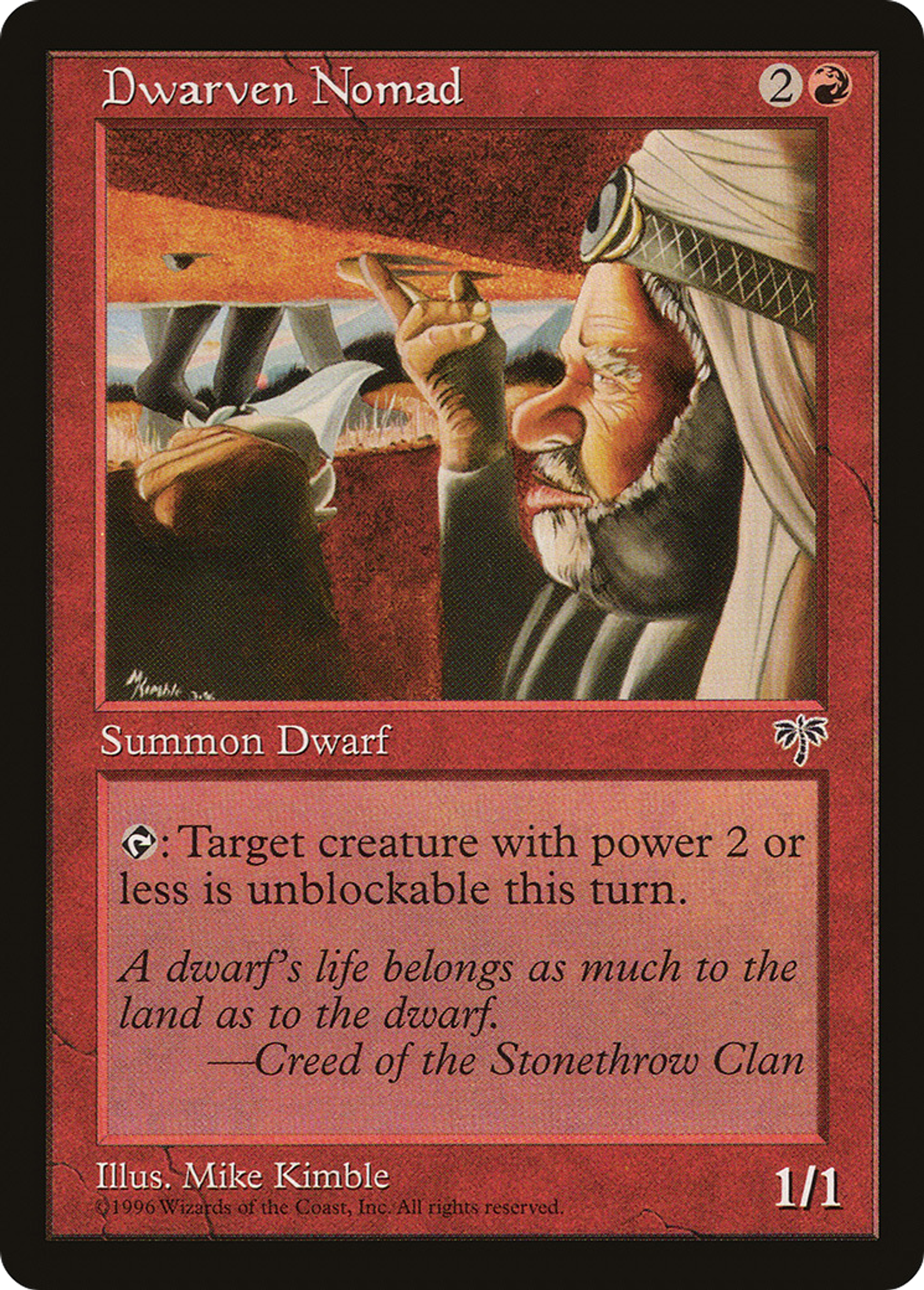 Dwarven Nomad — Mirage — Magic: The Gathering