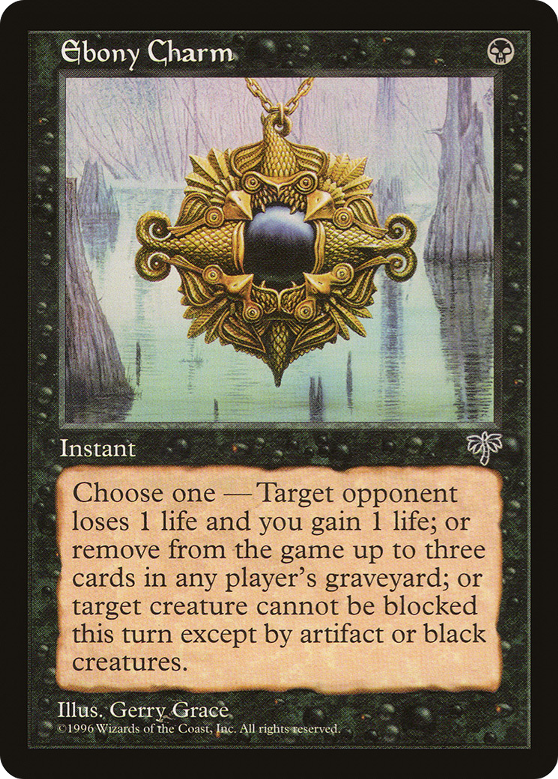 Ebony Charm — Mirage — Magic: The Gathering