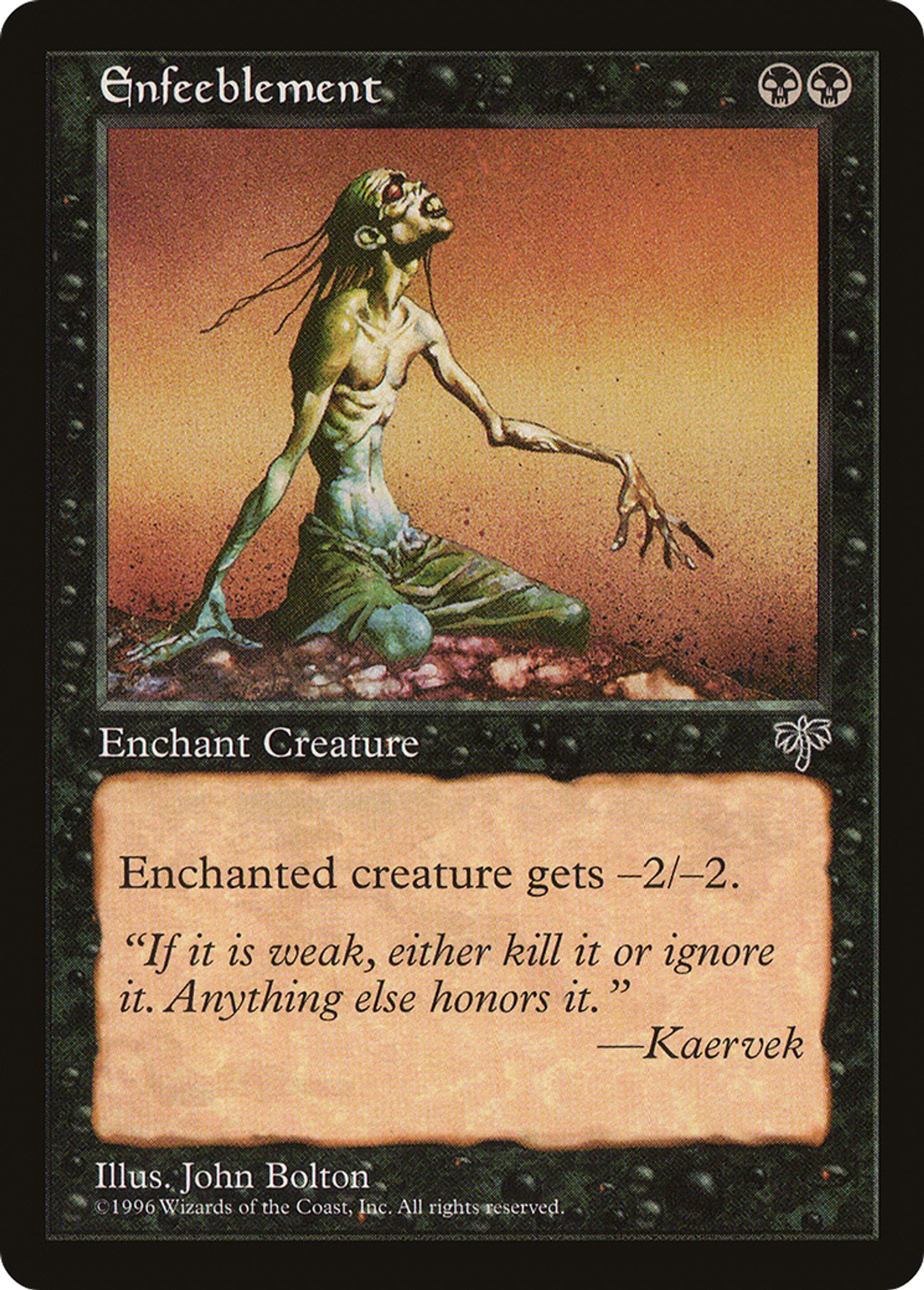 Enfeeblement — Mirage — Magic: The Gathering