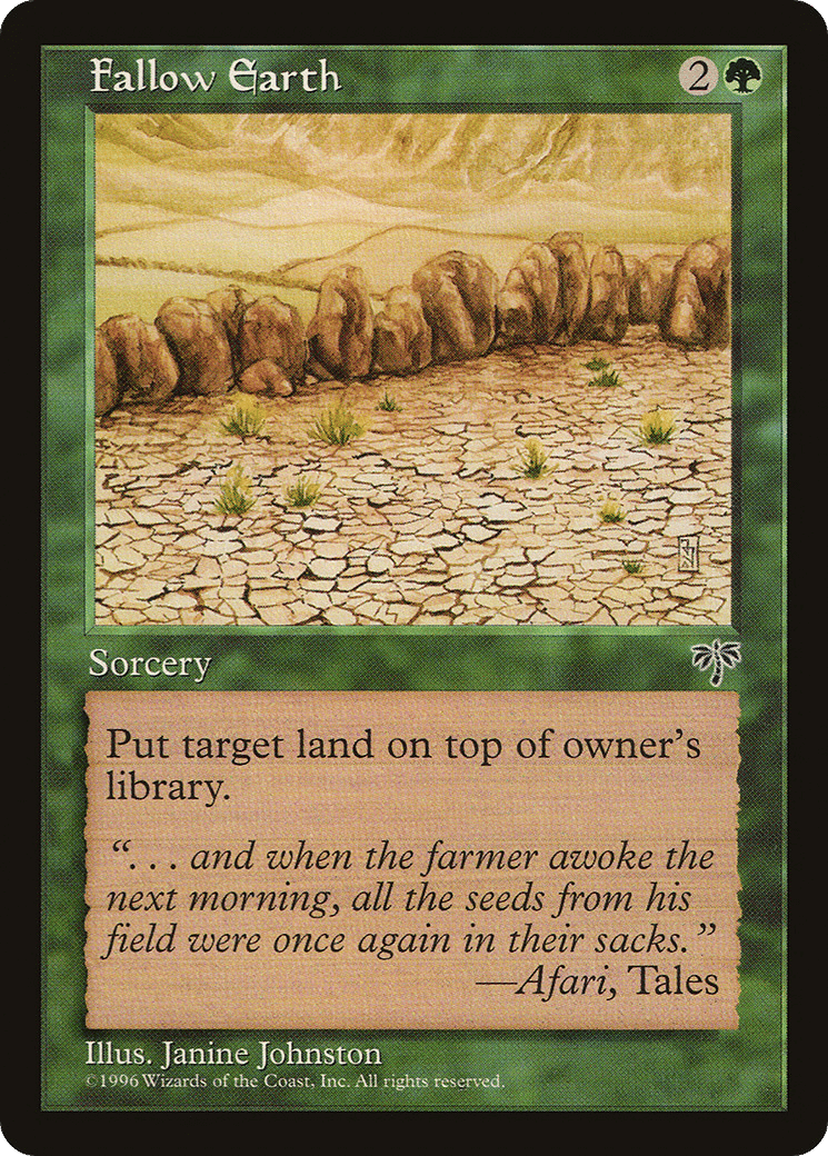 Fallow Earth — Mirage — Magic: The Gathering