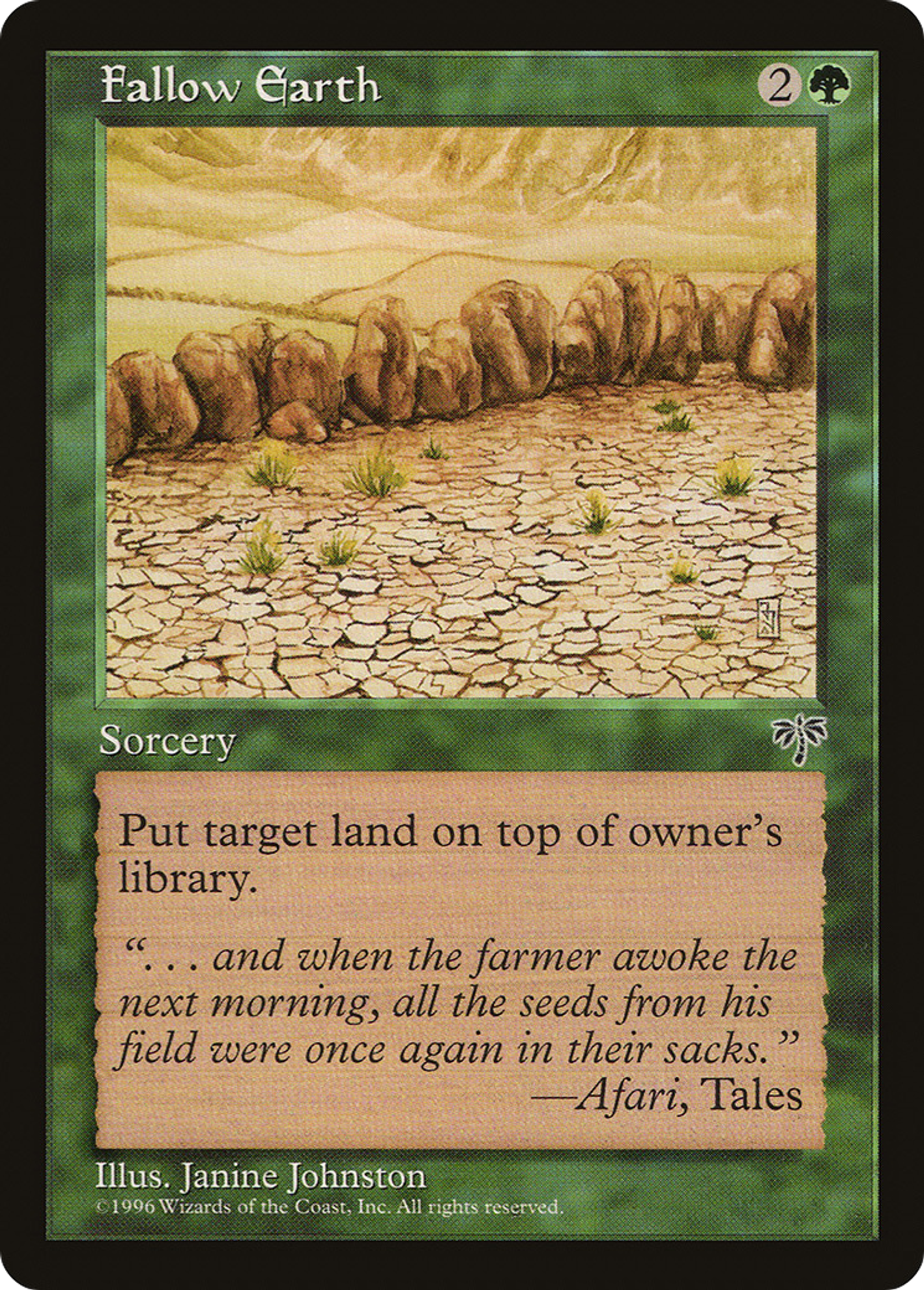 Fallow Earth — Mirage — Magic: The Gathering