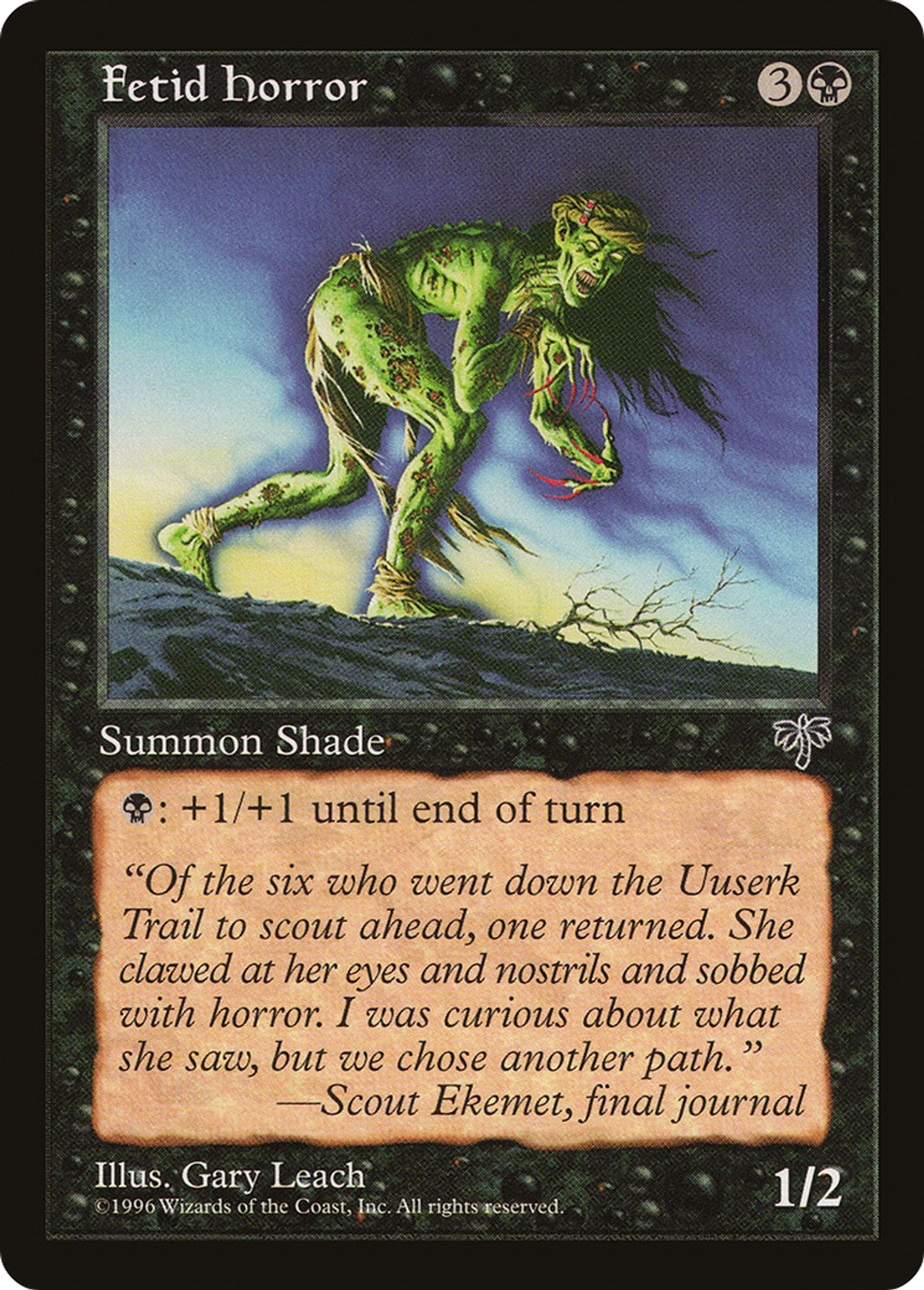 Fetid Horror — Mirage — Magic: The Gathering