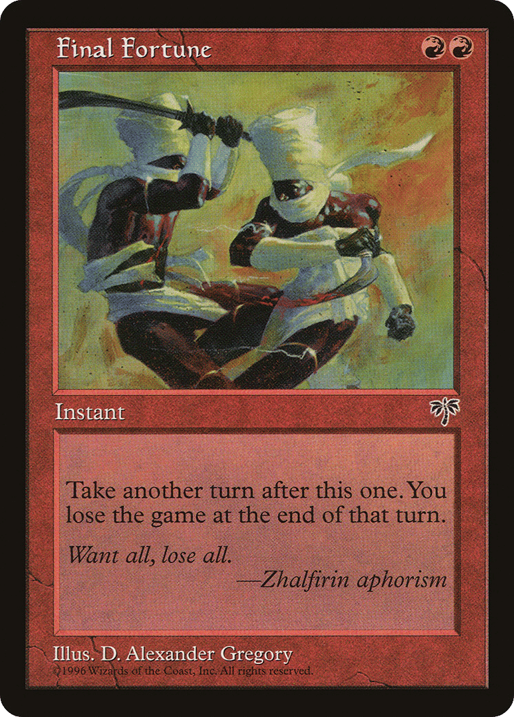 Final Fortune — Mirage — Magic: The Gathering