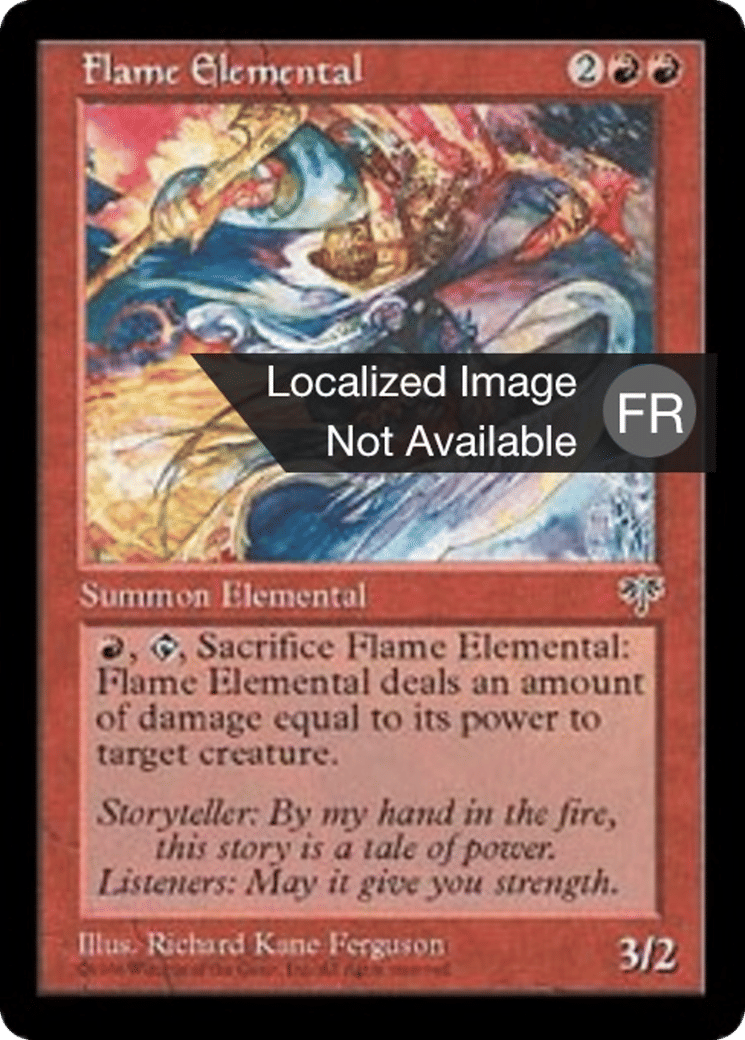 Elémental de flammes — Mirage — Magic: The Gathering