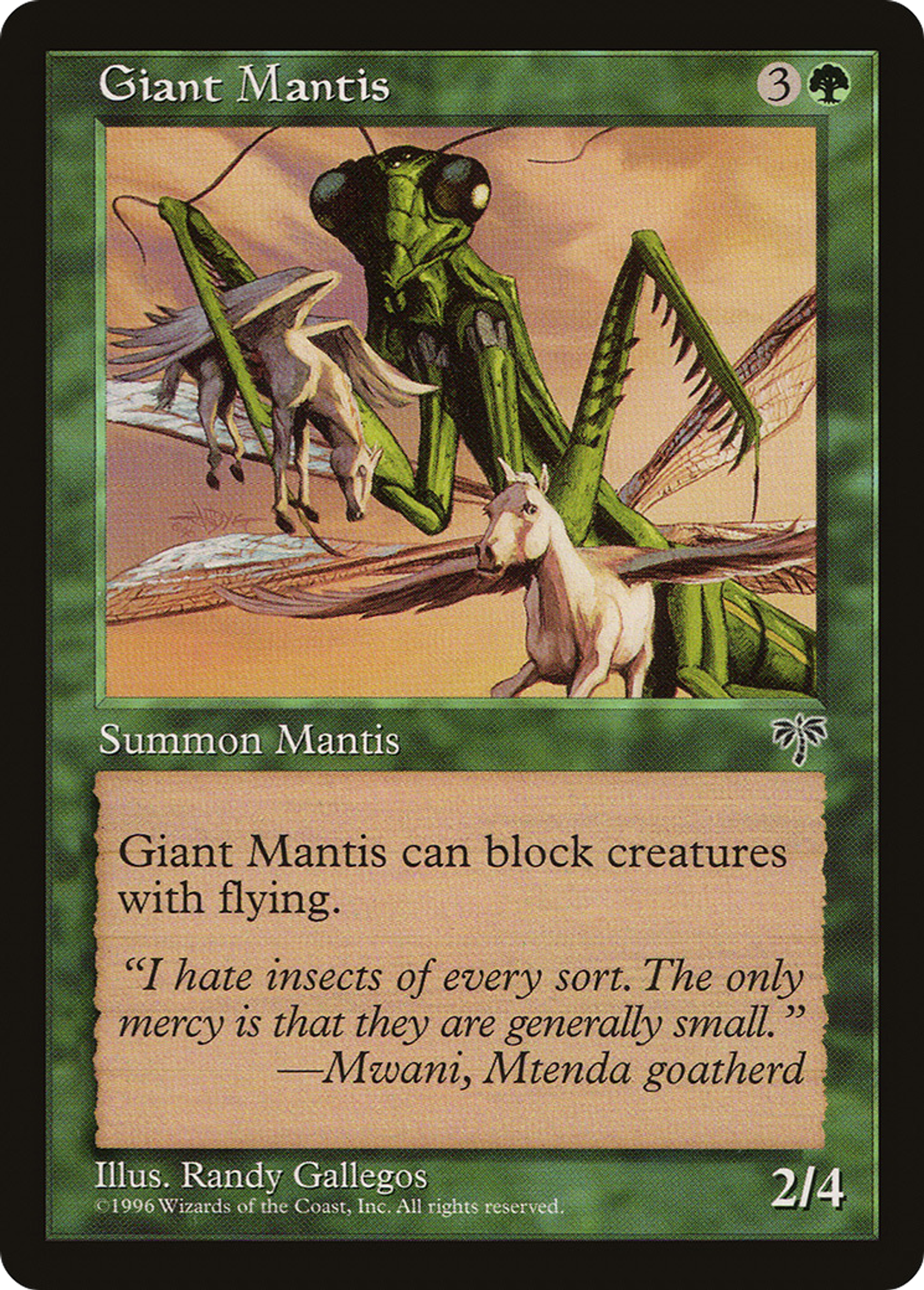 Giant Mantis — Mirage — Magic: The Gathering