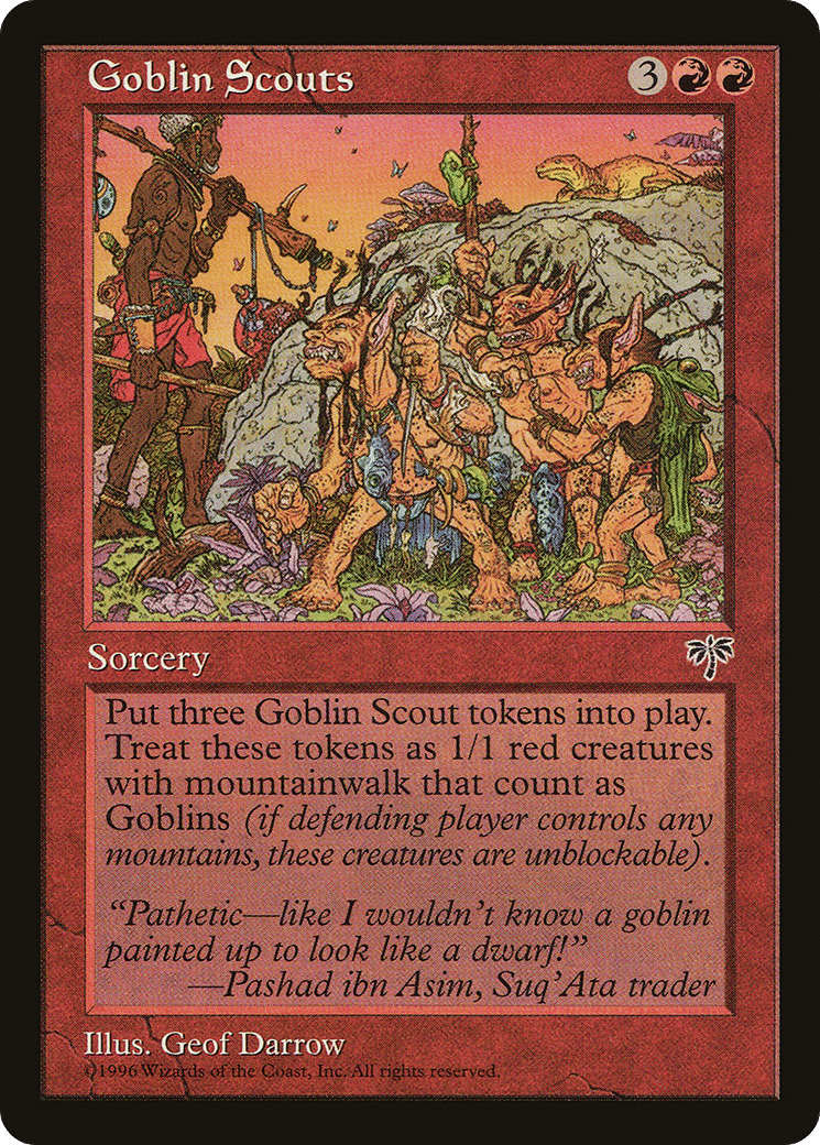 Goblin Scouts — Mirage — Magic: The Gathering