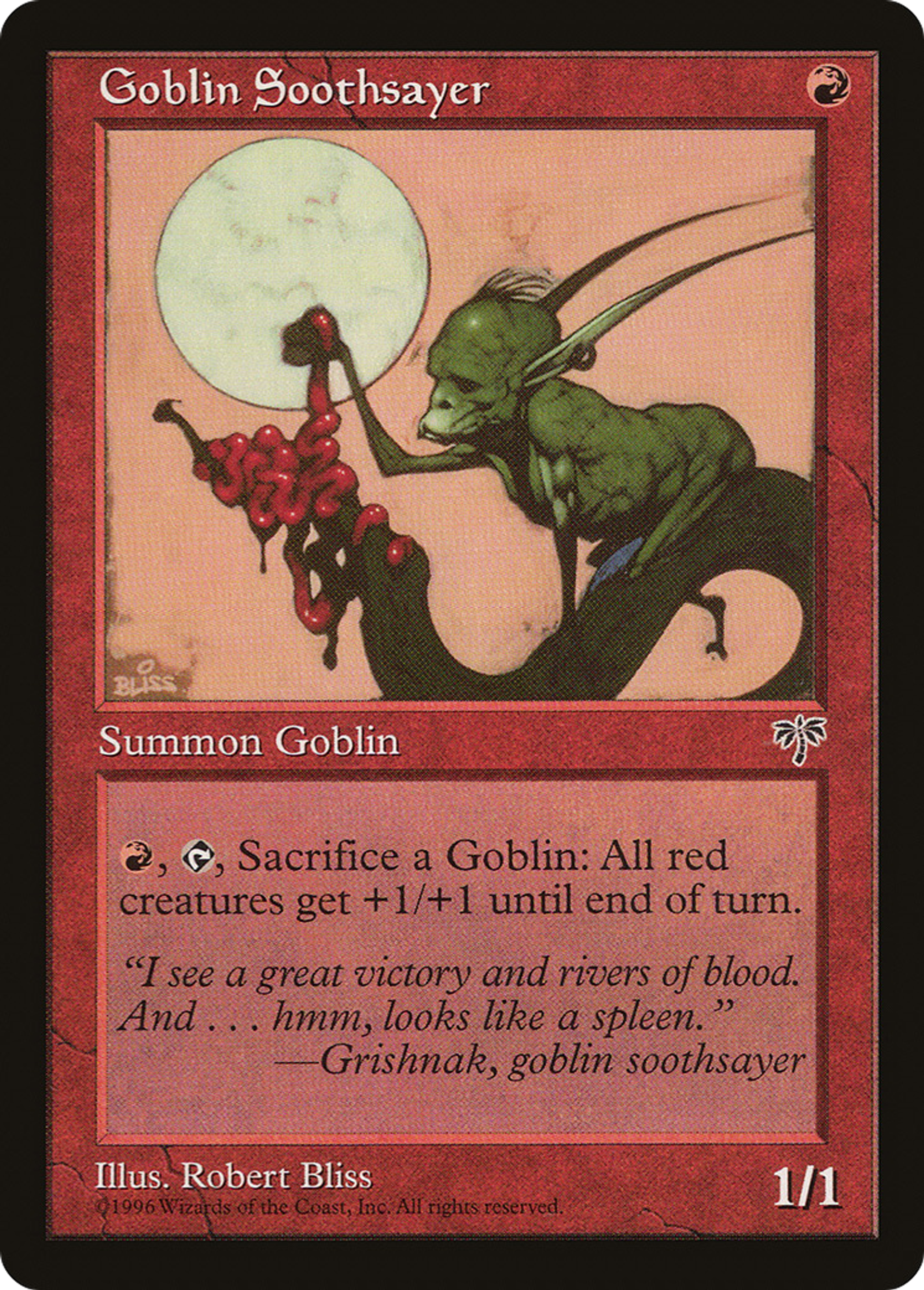 Goblin Soothsayer — Mirage — Magic: The Gathering