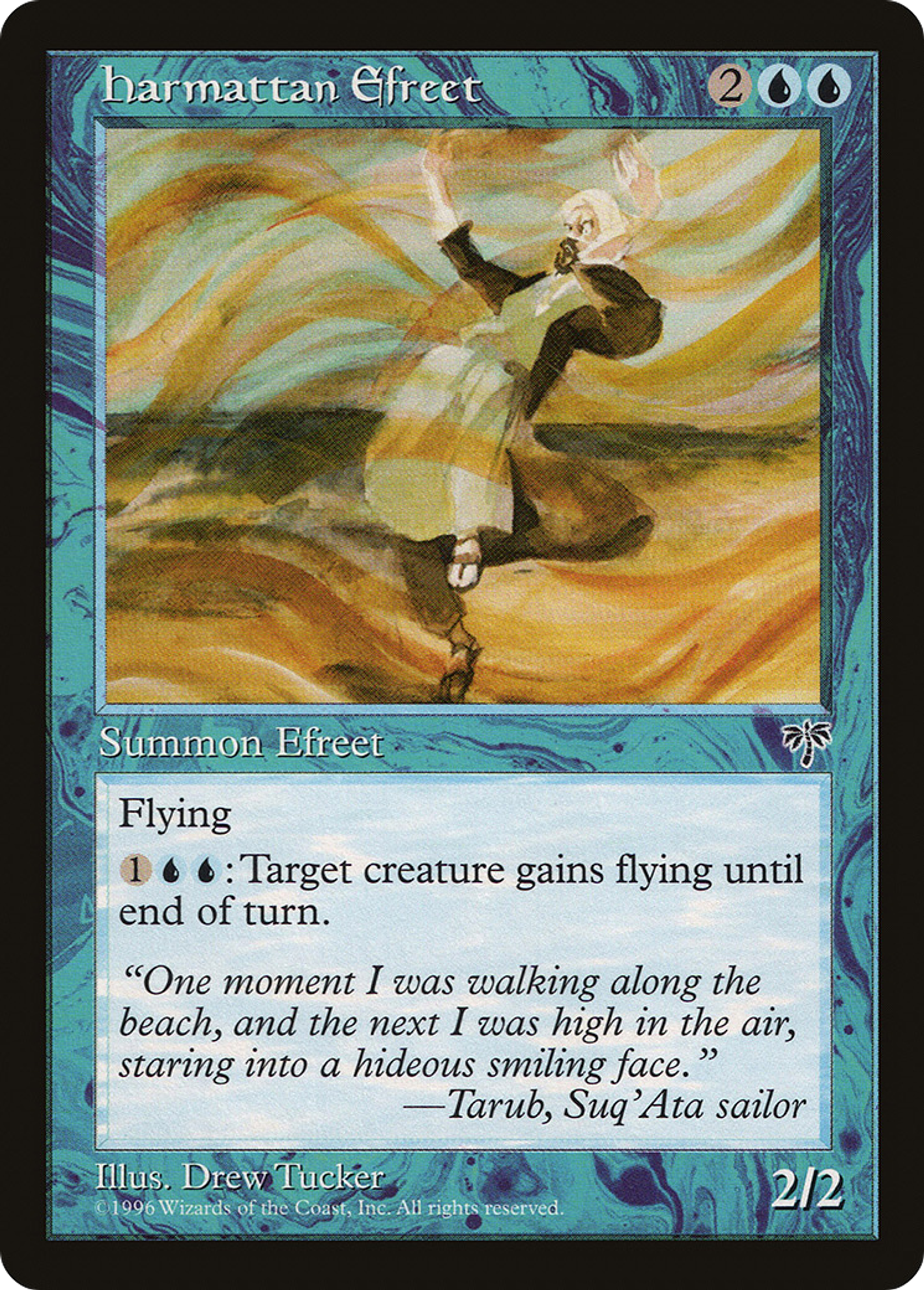 Harmattan Efreet — Mirage — Magic: The Gathering