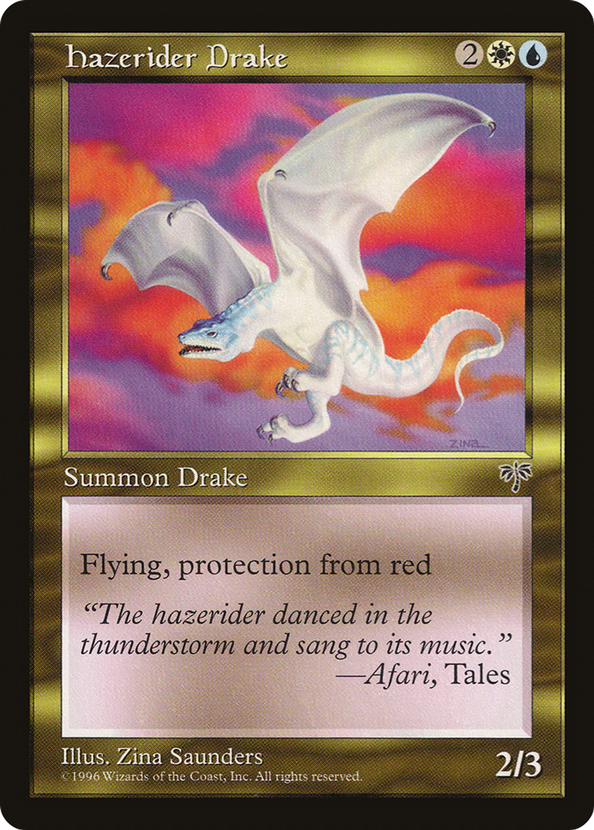 Hazerider Drake — Mirage — Magic: The Gathering
