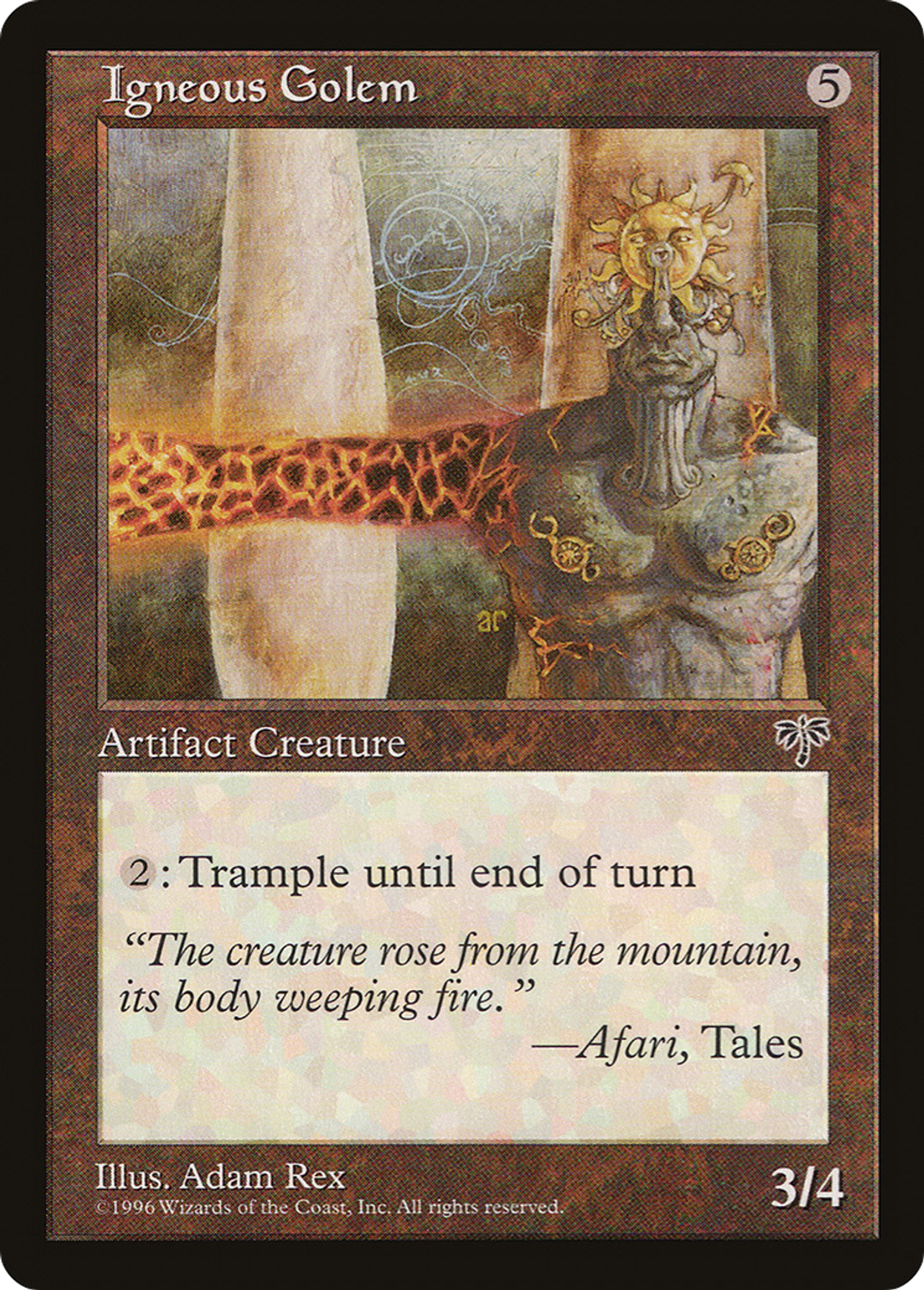 Igneous Golem — Mirage — Magic: The Gathering