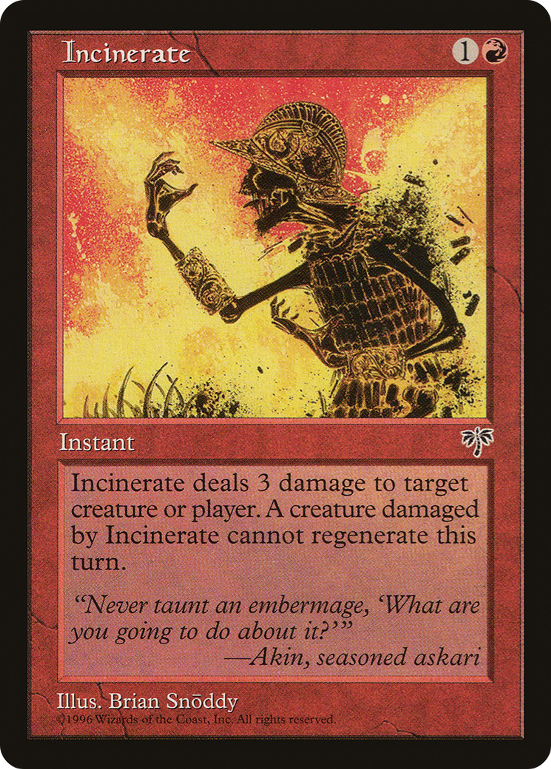 Incinerate — Mirage — Magic: The Gathering