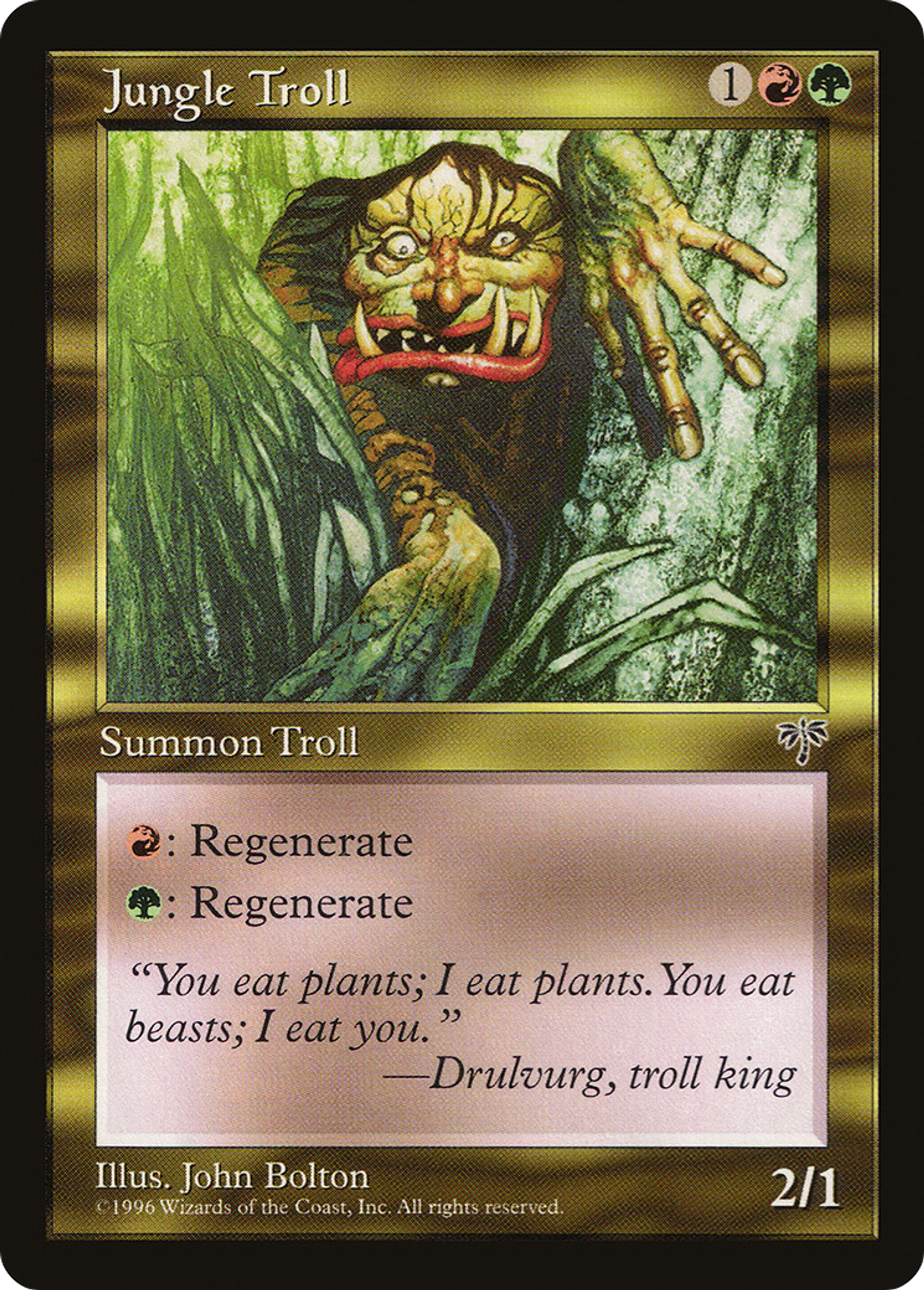 Jungle Troll — Mirage — Magic: The Gathering
