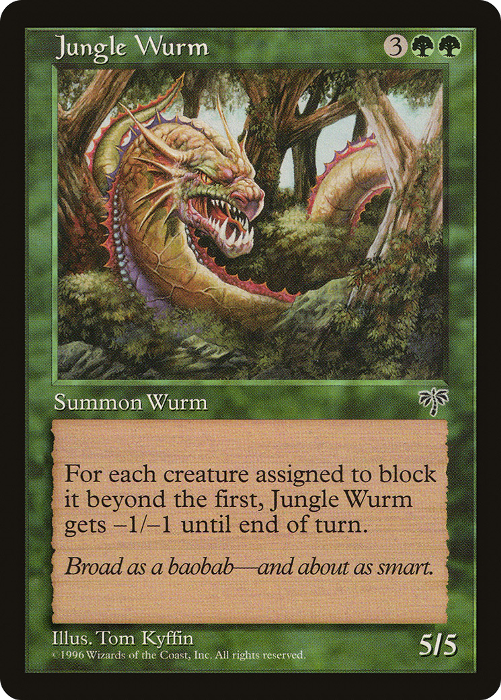 Jungle Wurm — Mirage — Magic: The Gathering