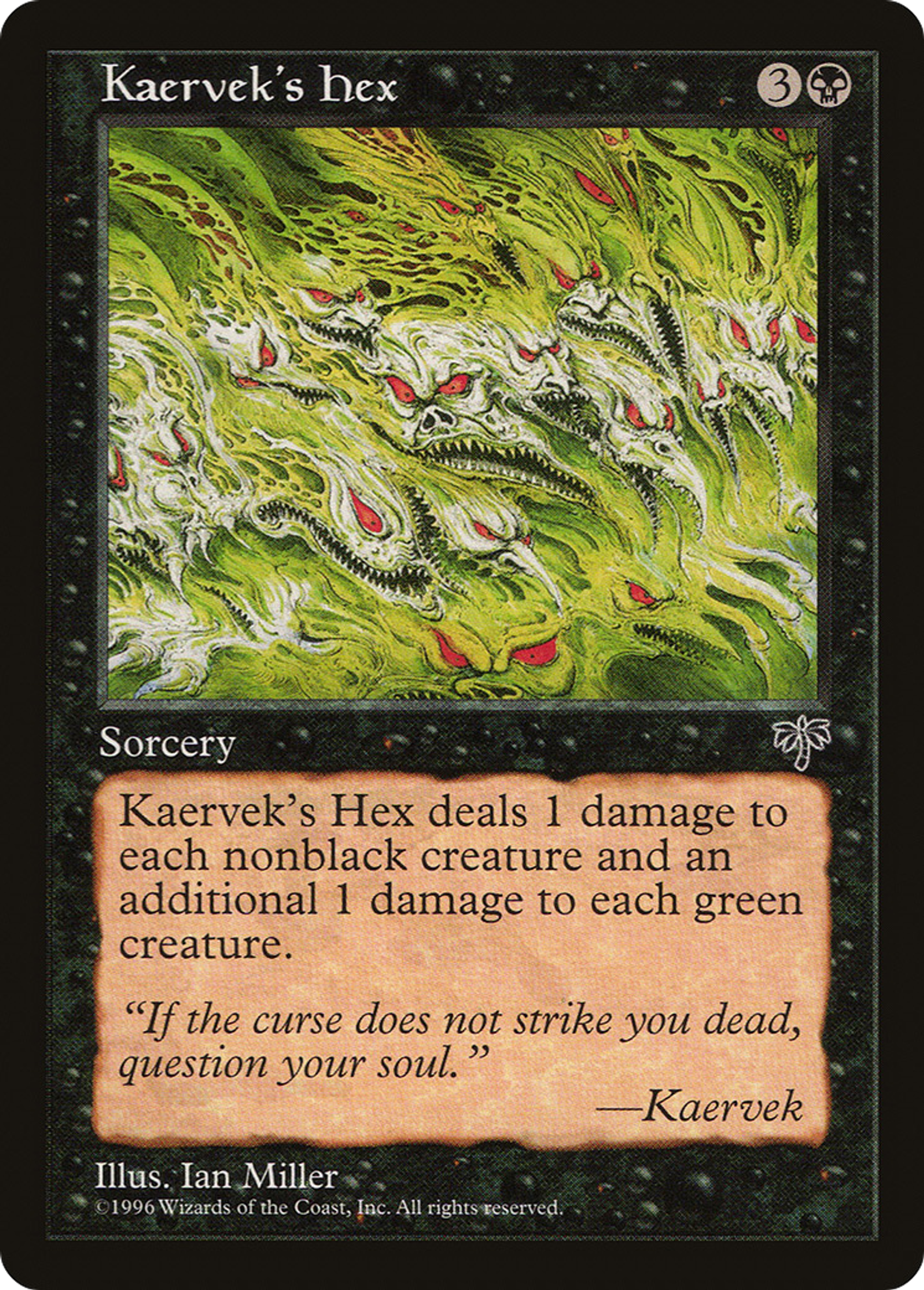Kaervek's Hex — Mirage — Magic: The Gathering