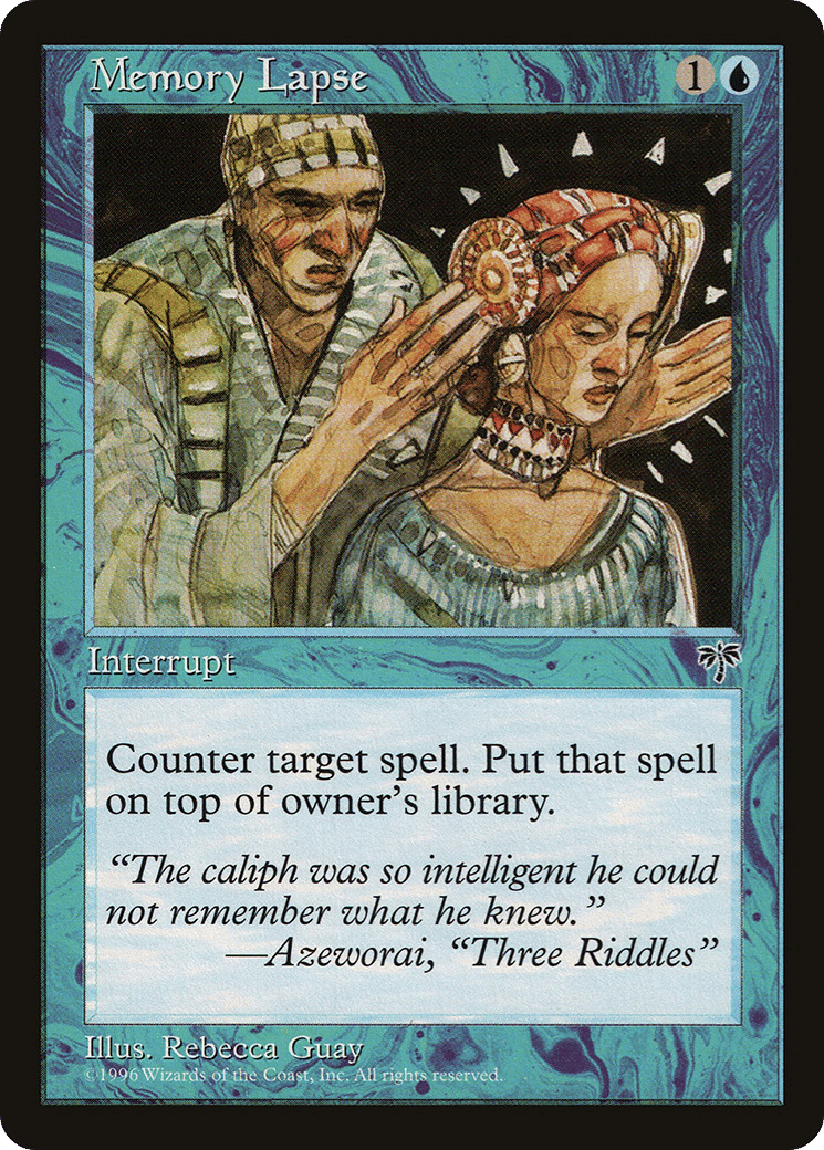 Memory Lapse — Mirage — Magic: The Gathering