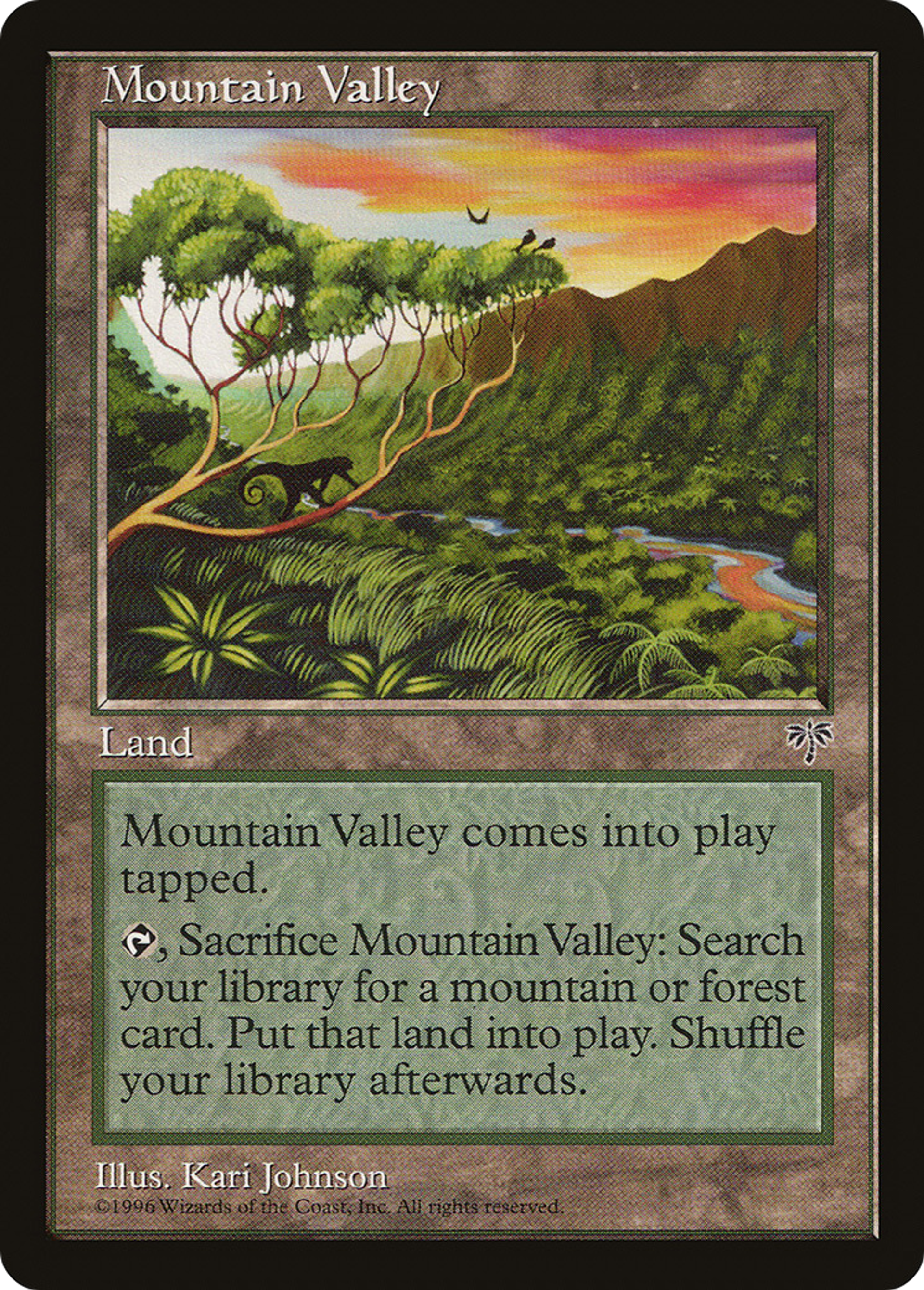 Mountain Valley — Mirage — Magic: The Gathering