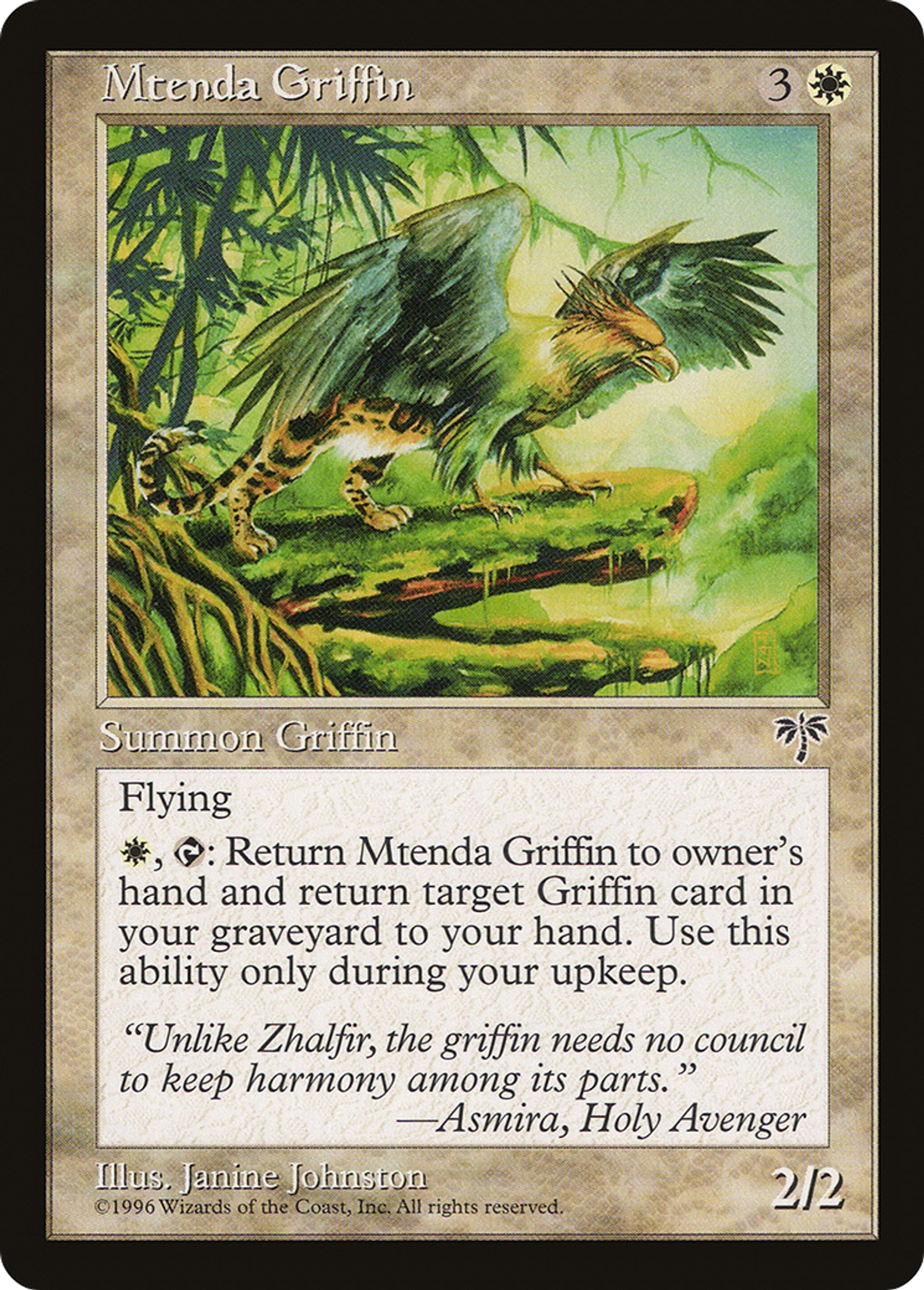 Mtenda Griffin — Mirage — Magic: The Gathering
