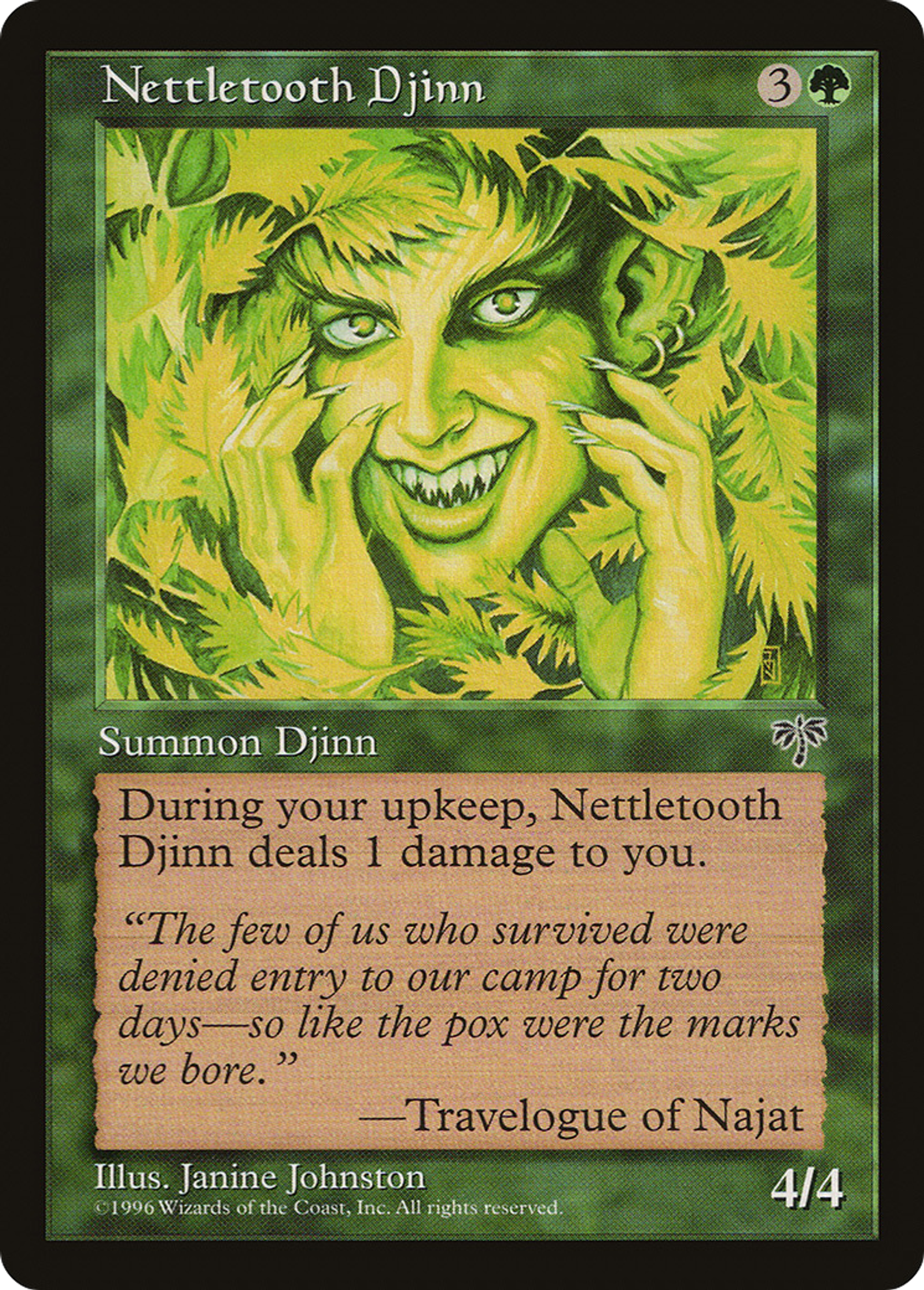 Nettletooth Djinn — Mirage — Magic: The Gathering