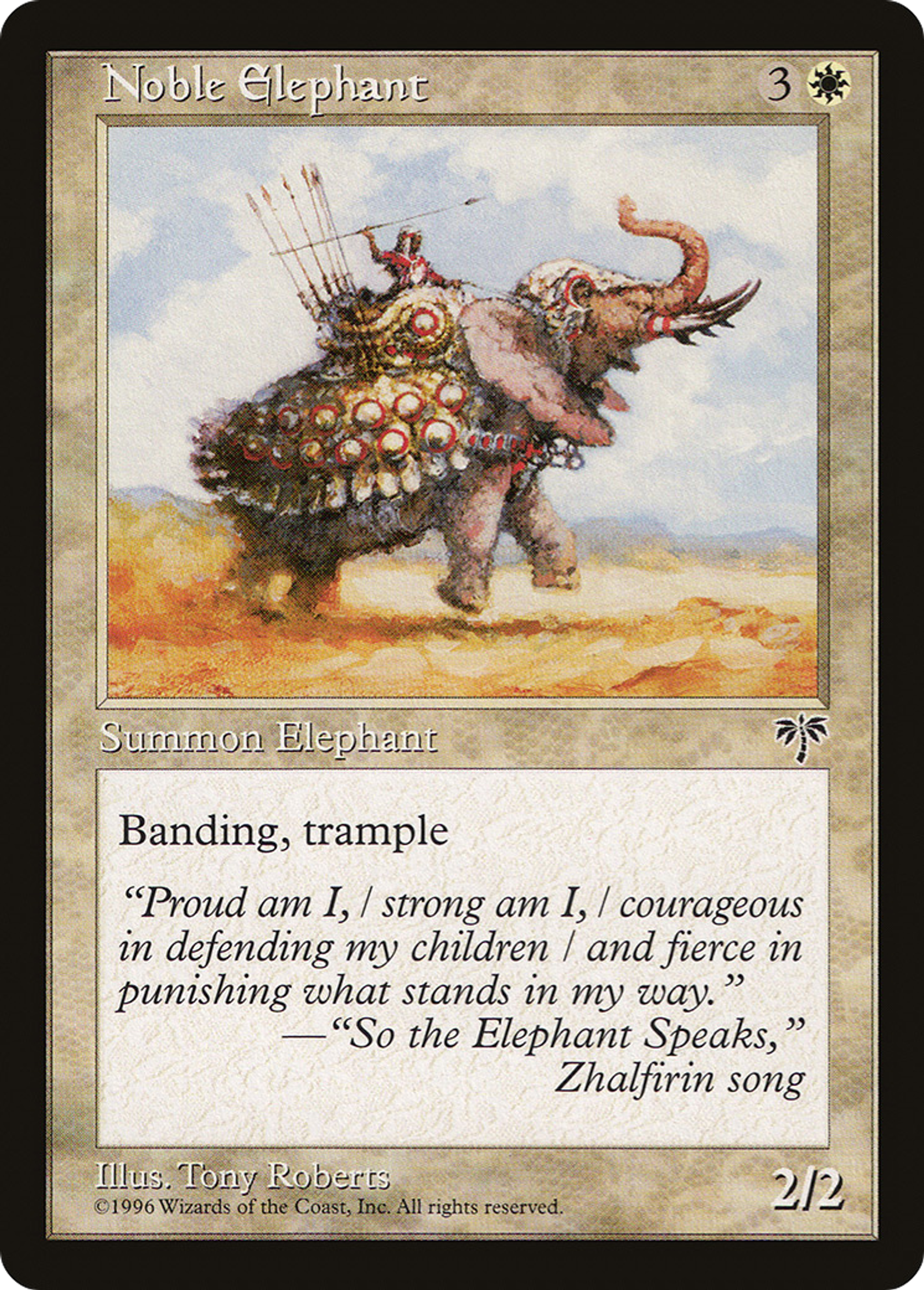 Noble Elephant — Mirage — Magic: The Gathering
