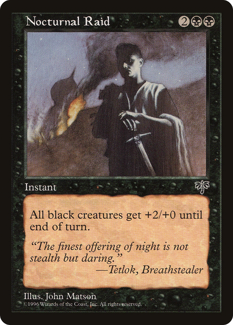 Nocturnal Raid — Mirage — Magic: The Gathering