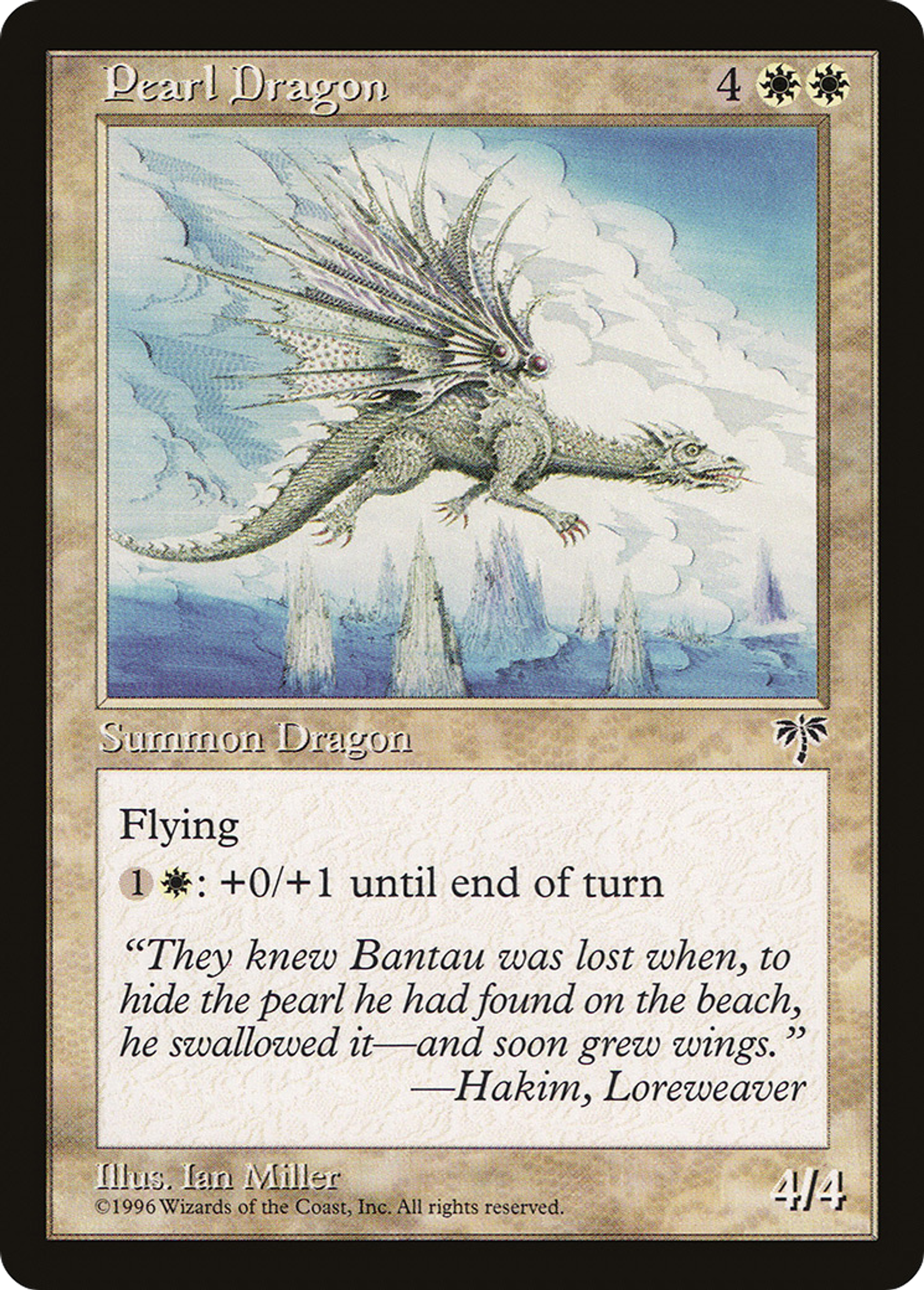 Pearl Dragon — Mirage — Magic: The Gathering