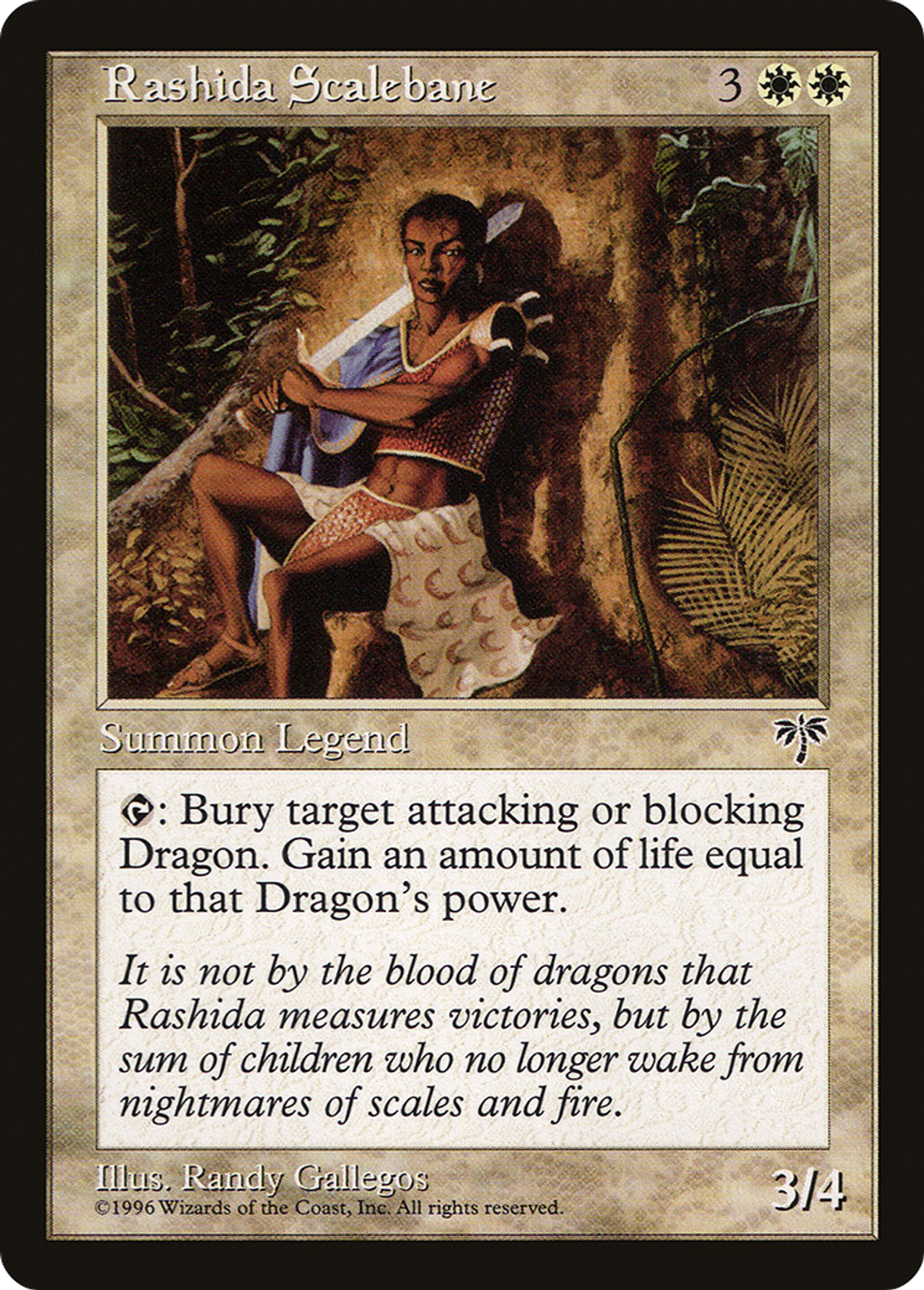 Rashida Scalebane — Mirage — Magic: The Gathering