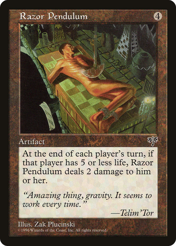 Razor Pendulum — Mirage — Magic: The Gathering