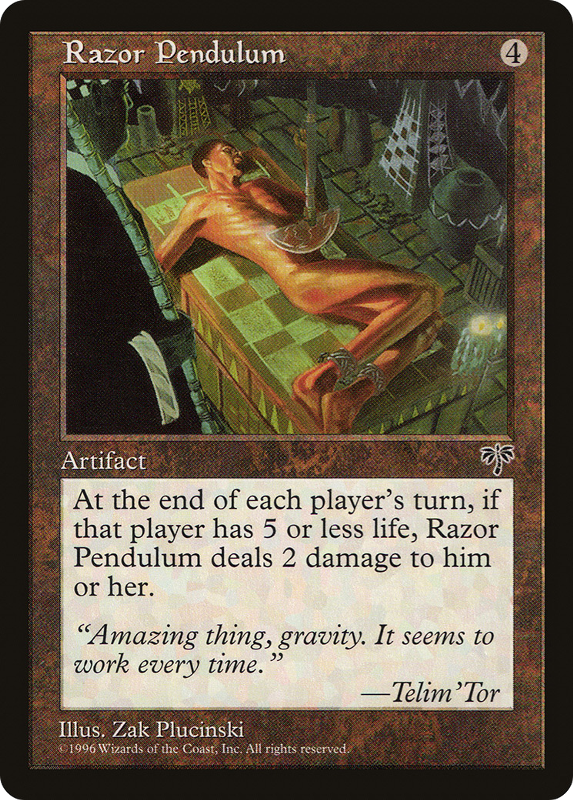 Razor Pendulum — Mirage — Magic: The Gathering