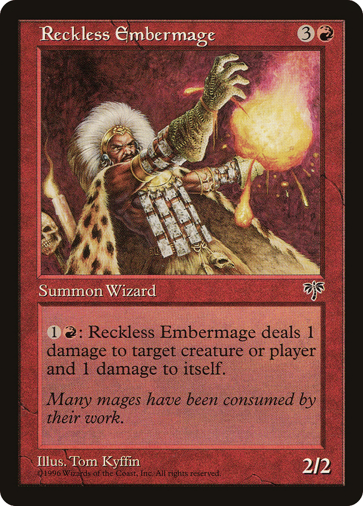 Reckless Embermage — Mirage — Magic: The Gathering