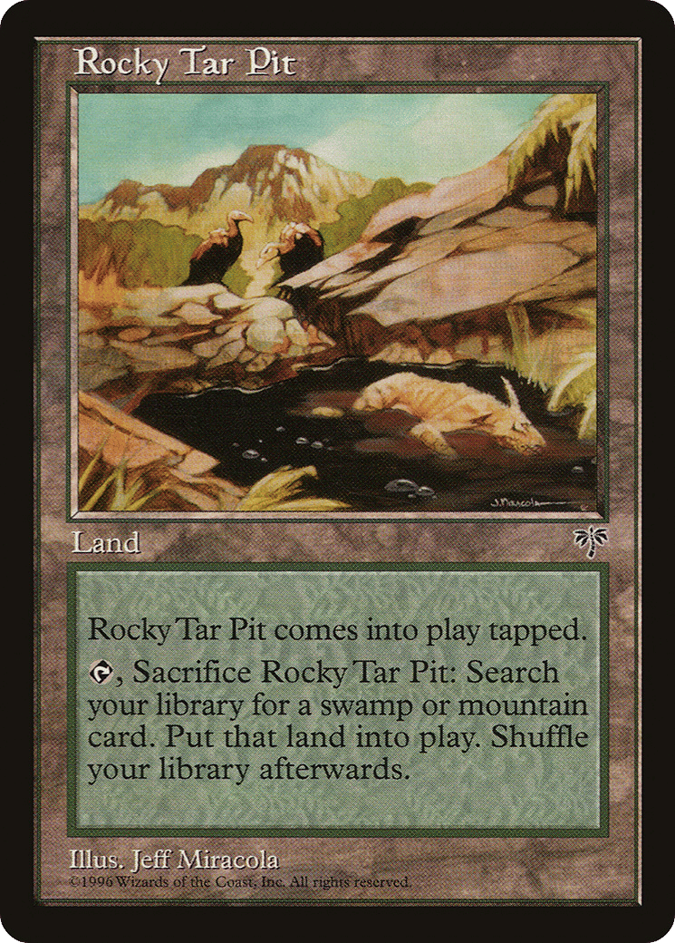 Rocky Tar Pit — Mirage — Magic: The Gathering