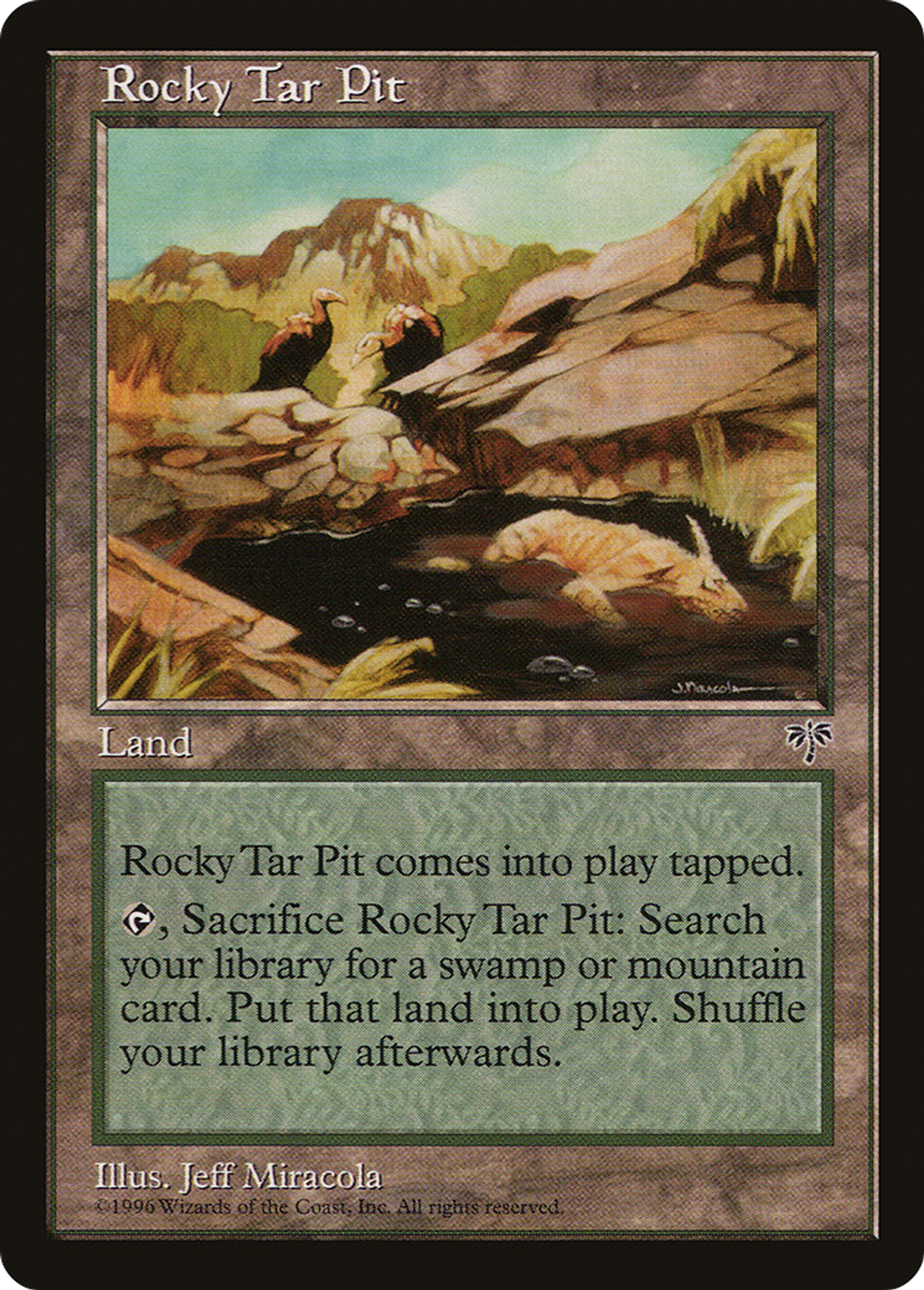 Rocky Tar Pit — Mirage — Magic: The Gathering