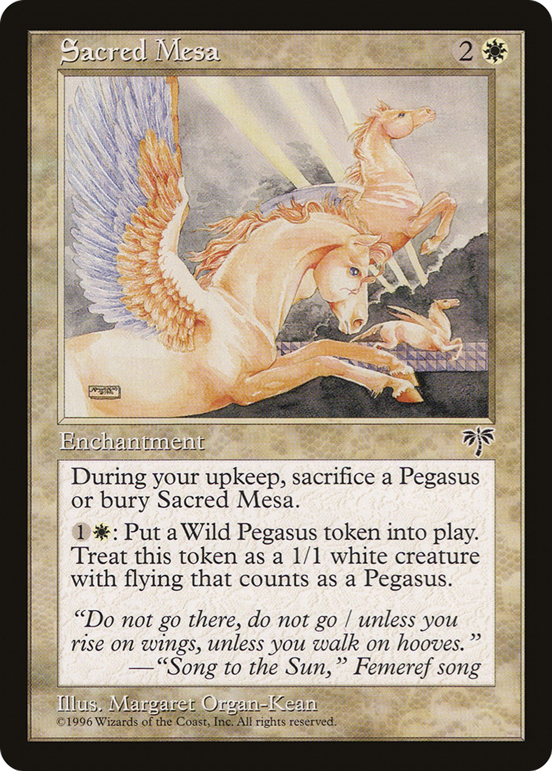 Sacred Mesa — Mirage — Magic: The Gathering