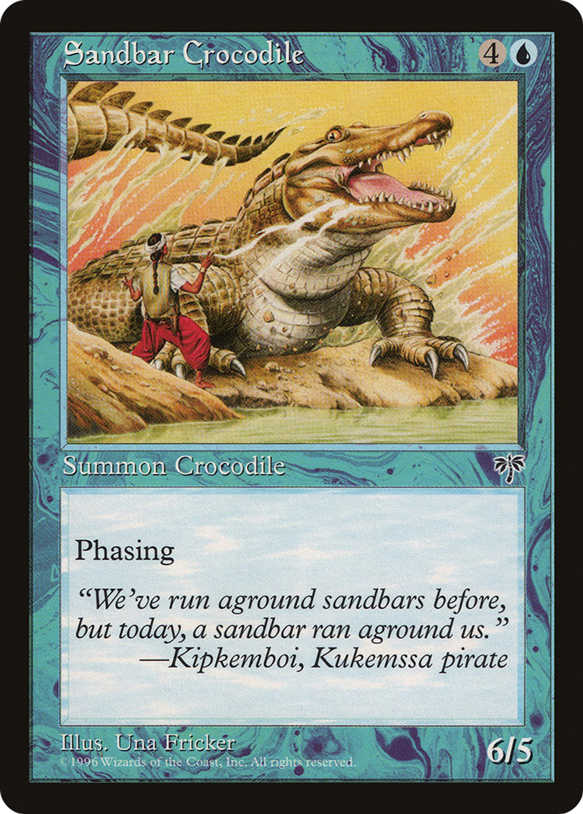 Sandbar Crocodile — Mirage — Magic: The Gathering