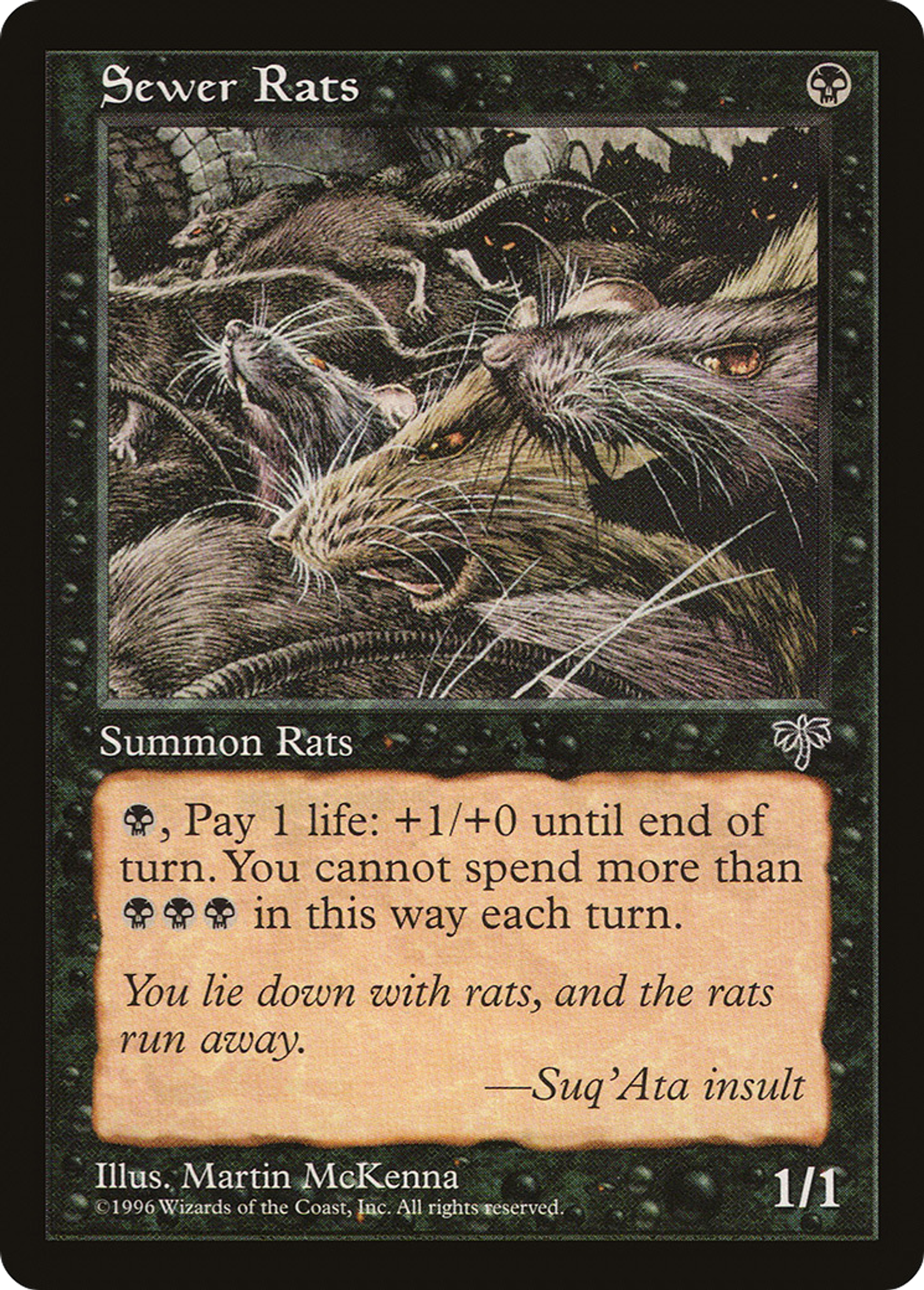 Sewer Rats — Mirage — Magic: The Gathering