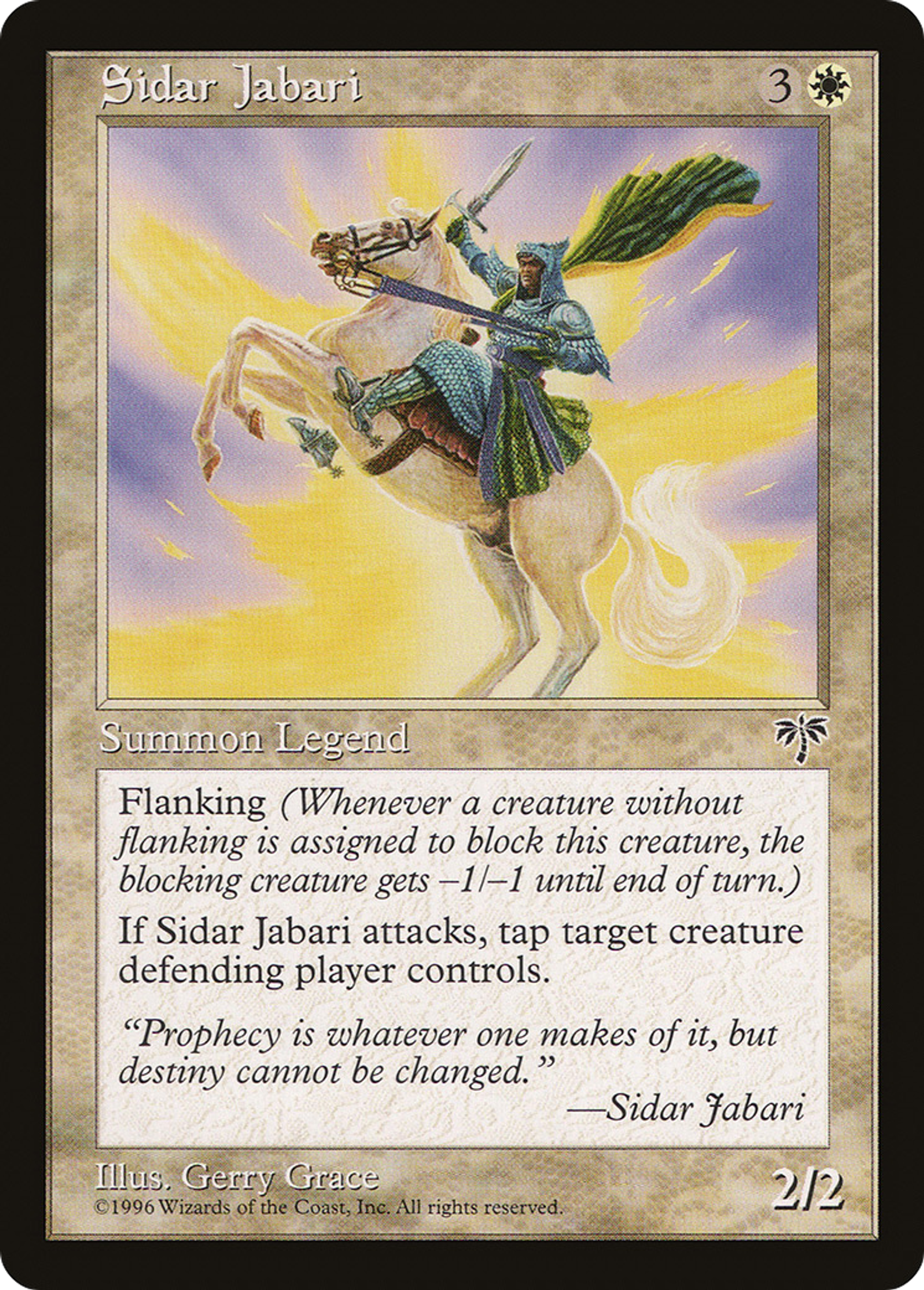 Sidar Jabari — Mirage — Magic: The Gathering
