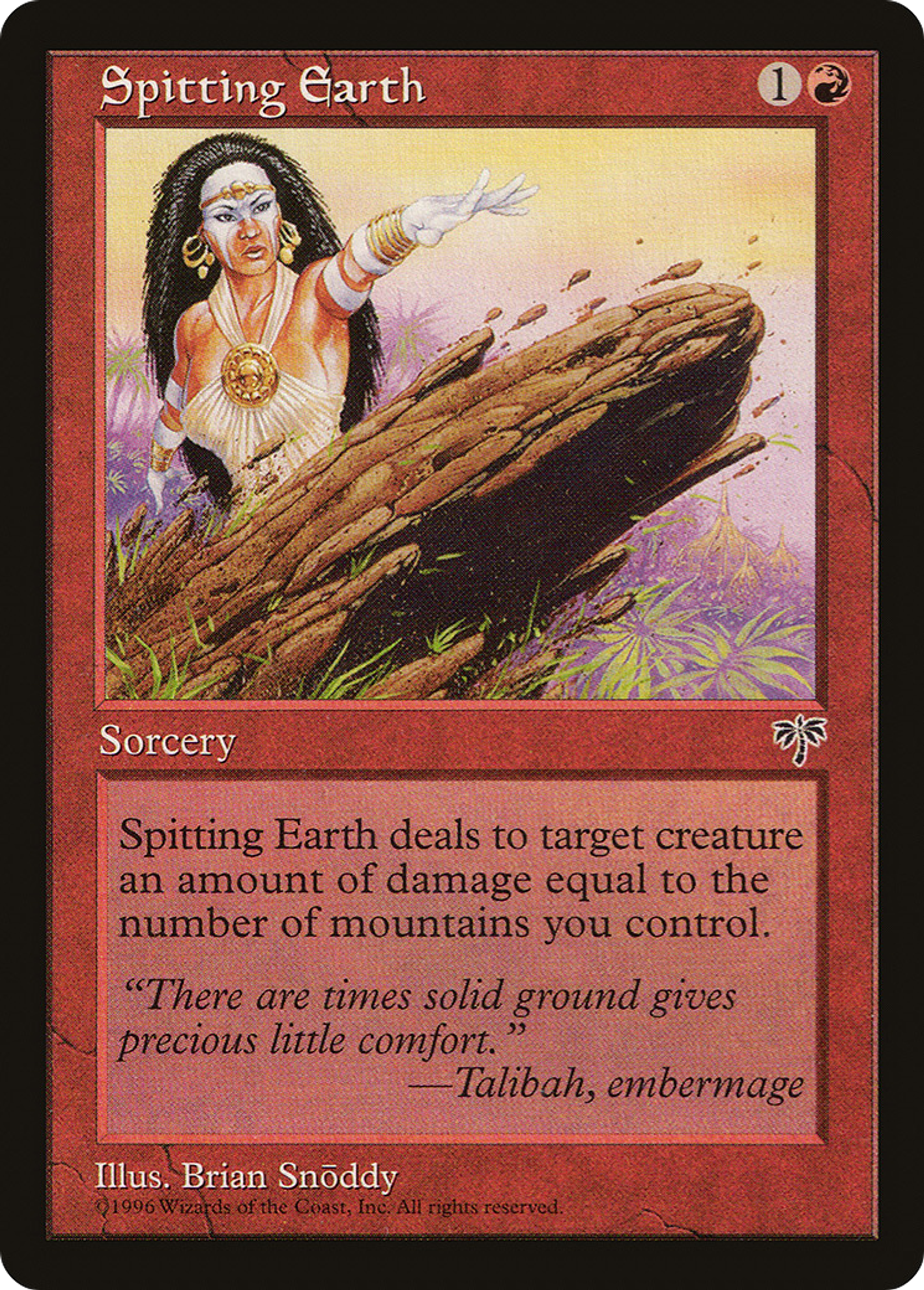 Spitting Earth — Mirage — Magic: The Gathering