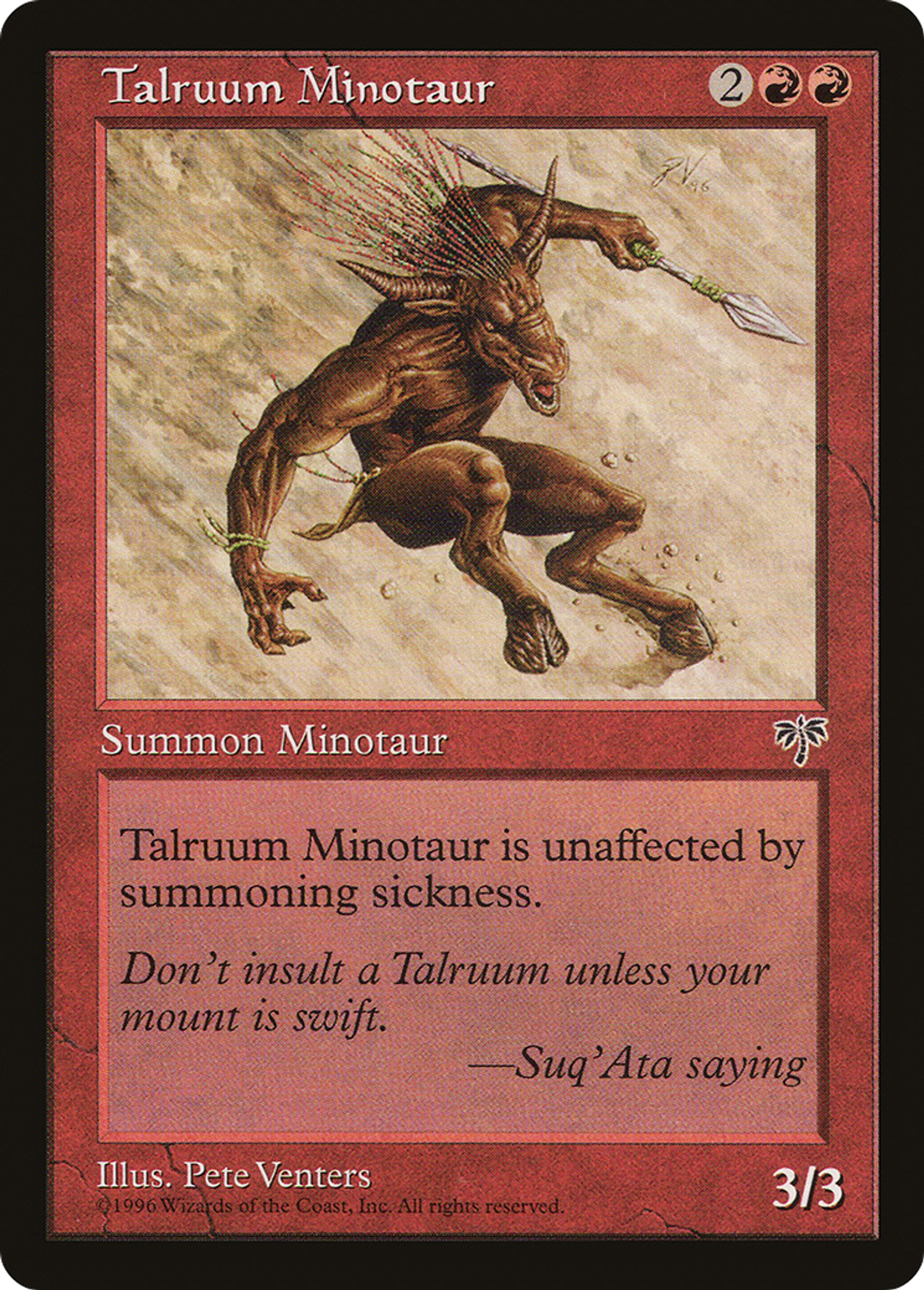 Talruum Minotaur — Mirage — Magic: The Gathering