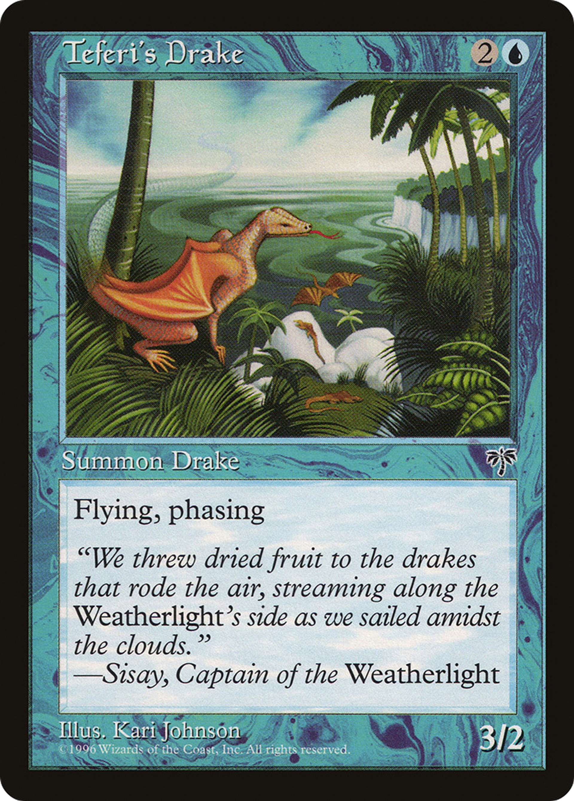 Teferi's Drake — Mirage — Magic: The Gathering