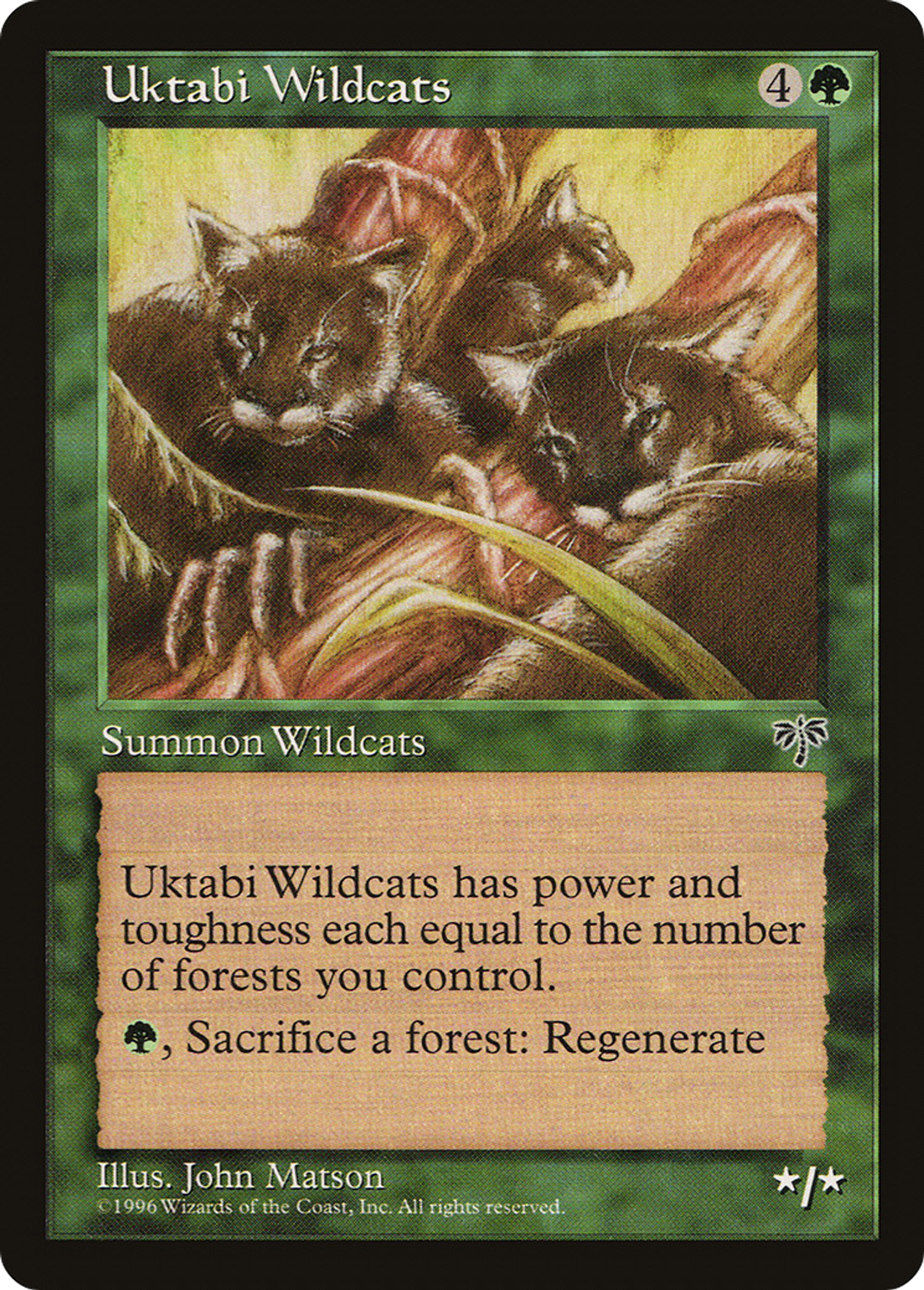 Uktabi Wildcats — Mirage — Magic: The Gathering