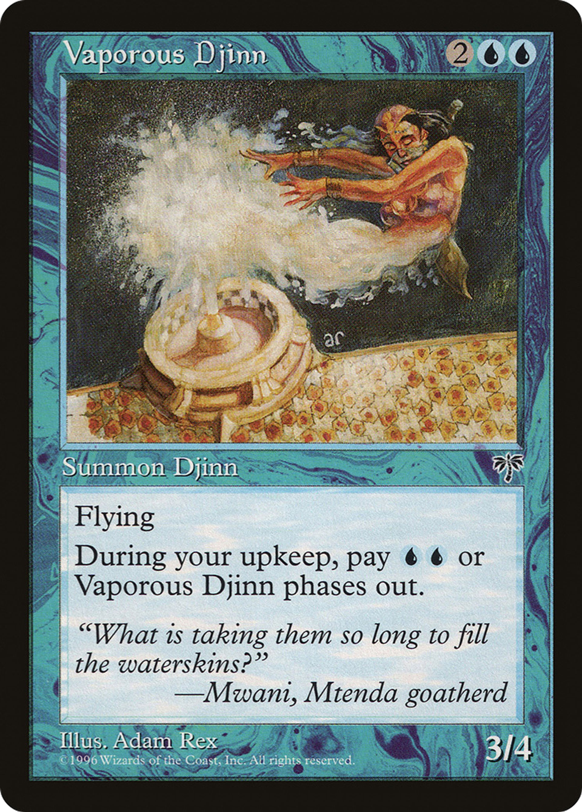 Vaporous Djinn — Mirage — Magic: The Gathering