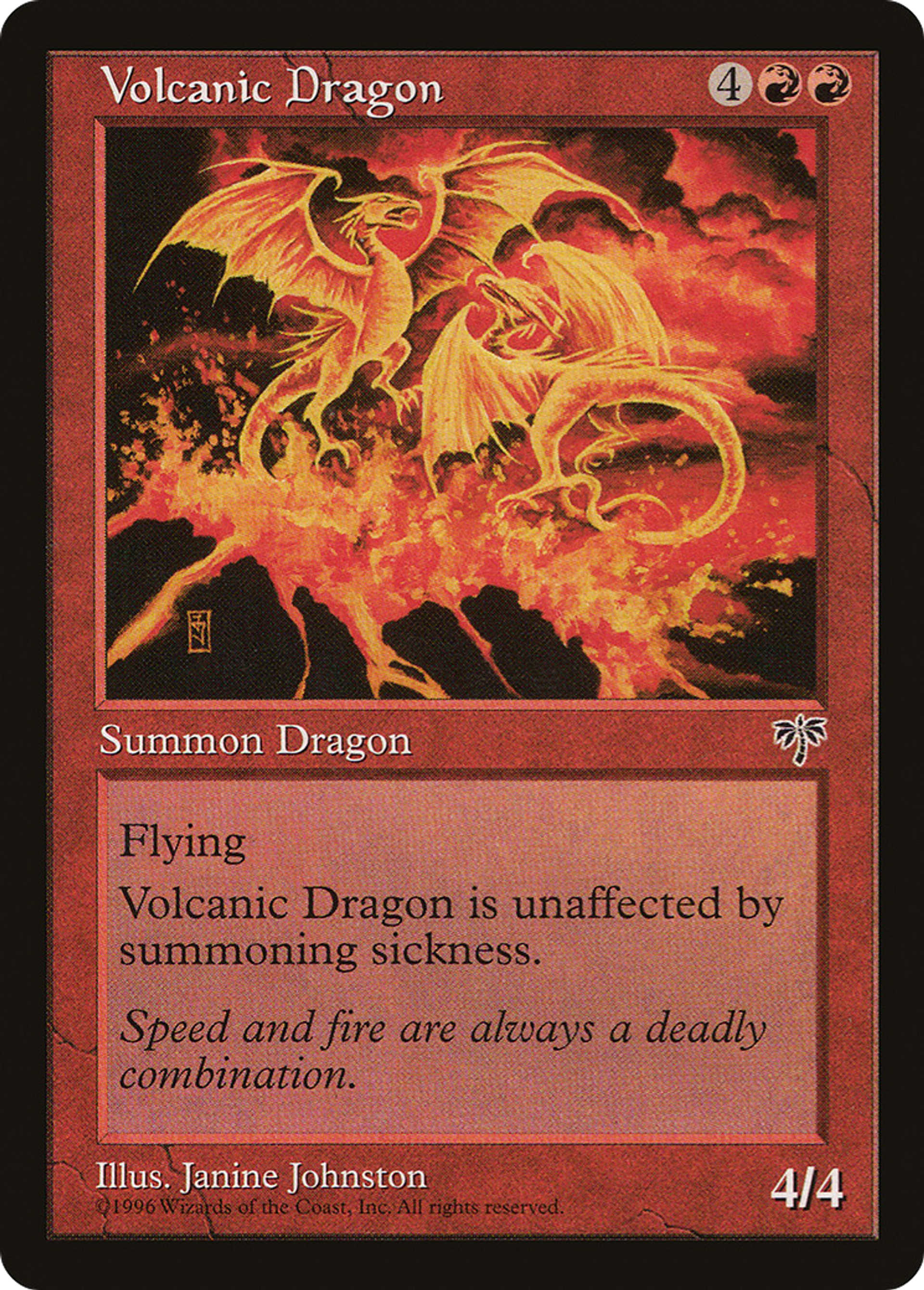 Volcanic Dragon — Mirage — Magic: The Gathering