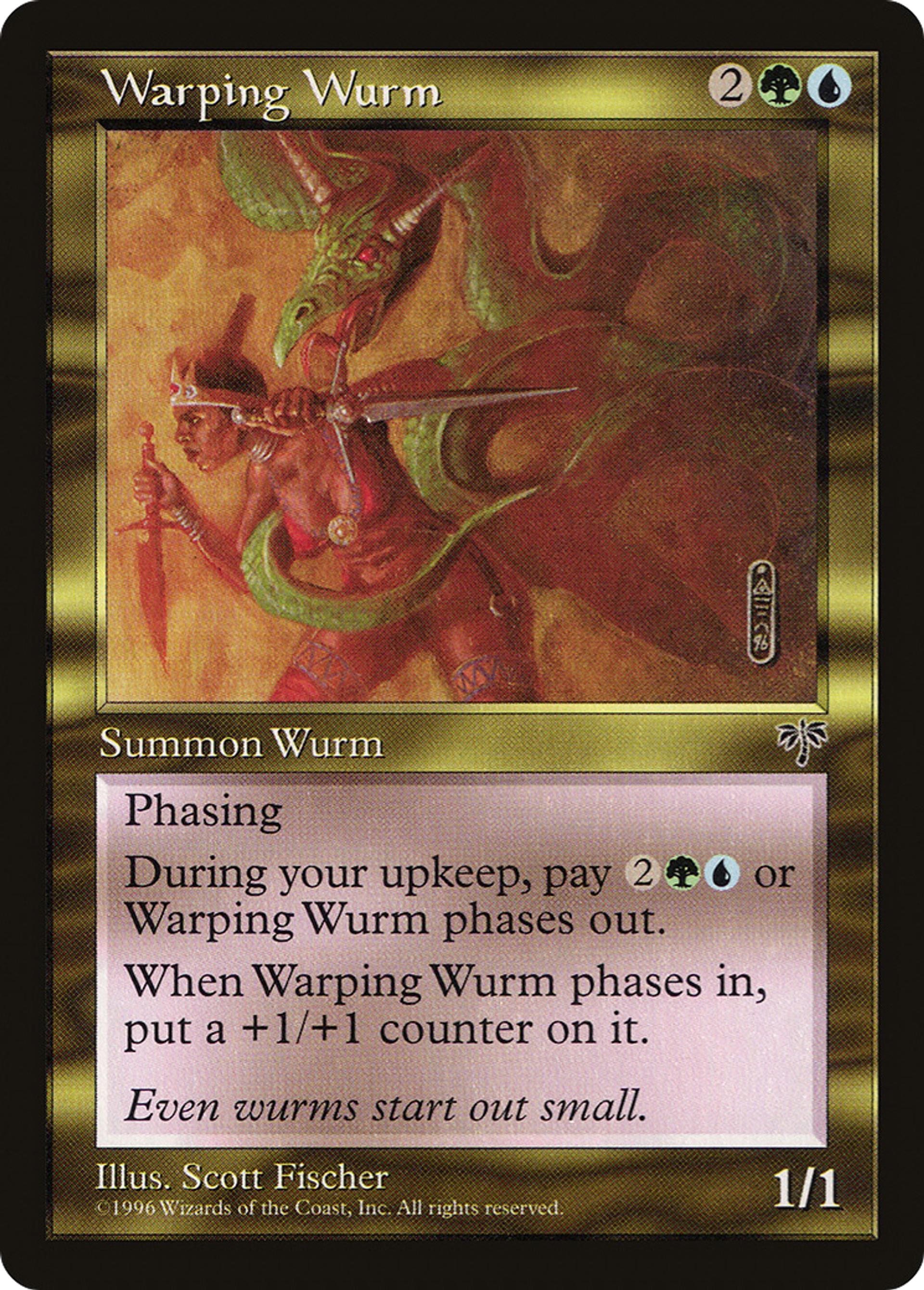 Warping Wurm — Mirage — Magic: The Gathering