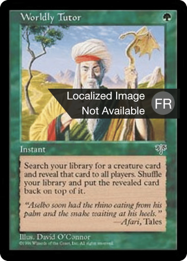 Précepteur matérialiste — Mirage — Magic: The Gathering