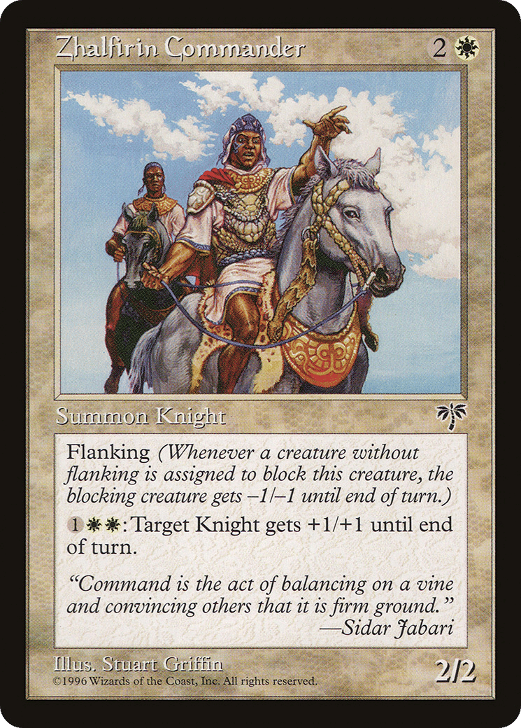 Zhalfirin Commander — Mirage — Magic: The Gathering