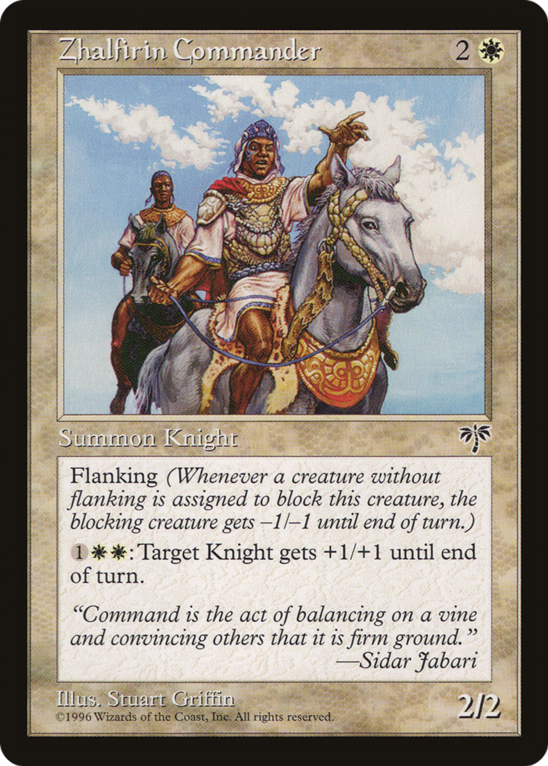 Zhalfirin Commander — Mirage — Magic: The Gathering