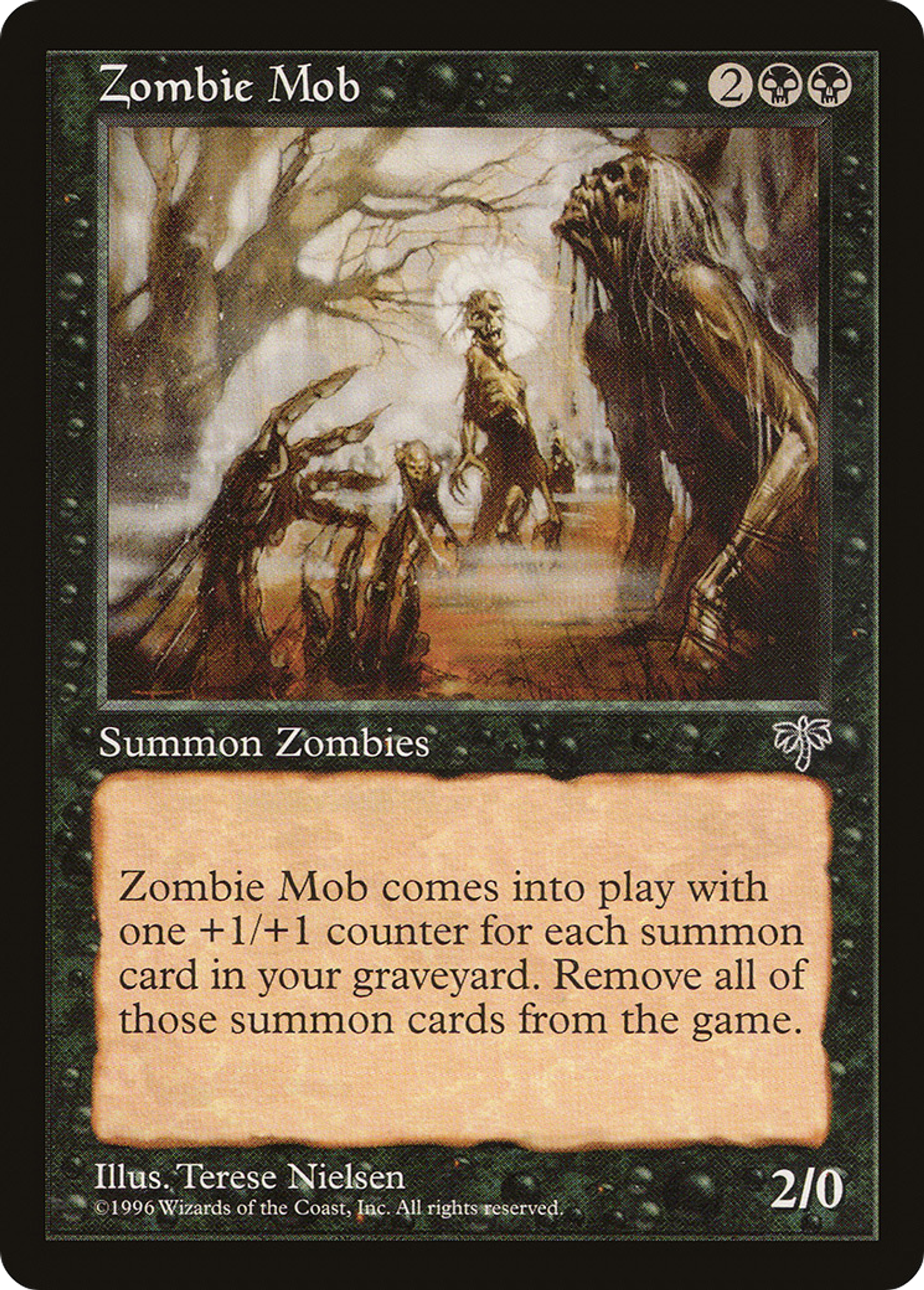 Zombie Mob — Mirage — Magic: The Gathering