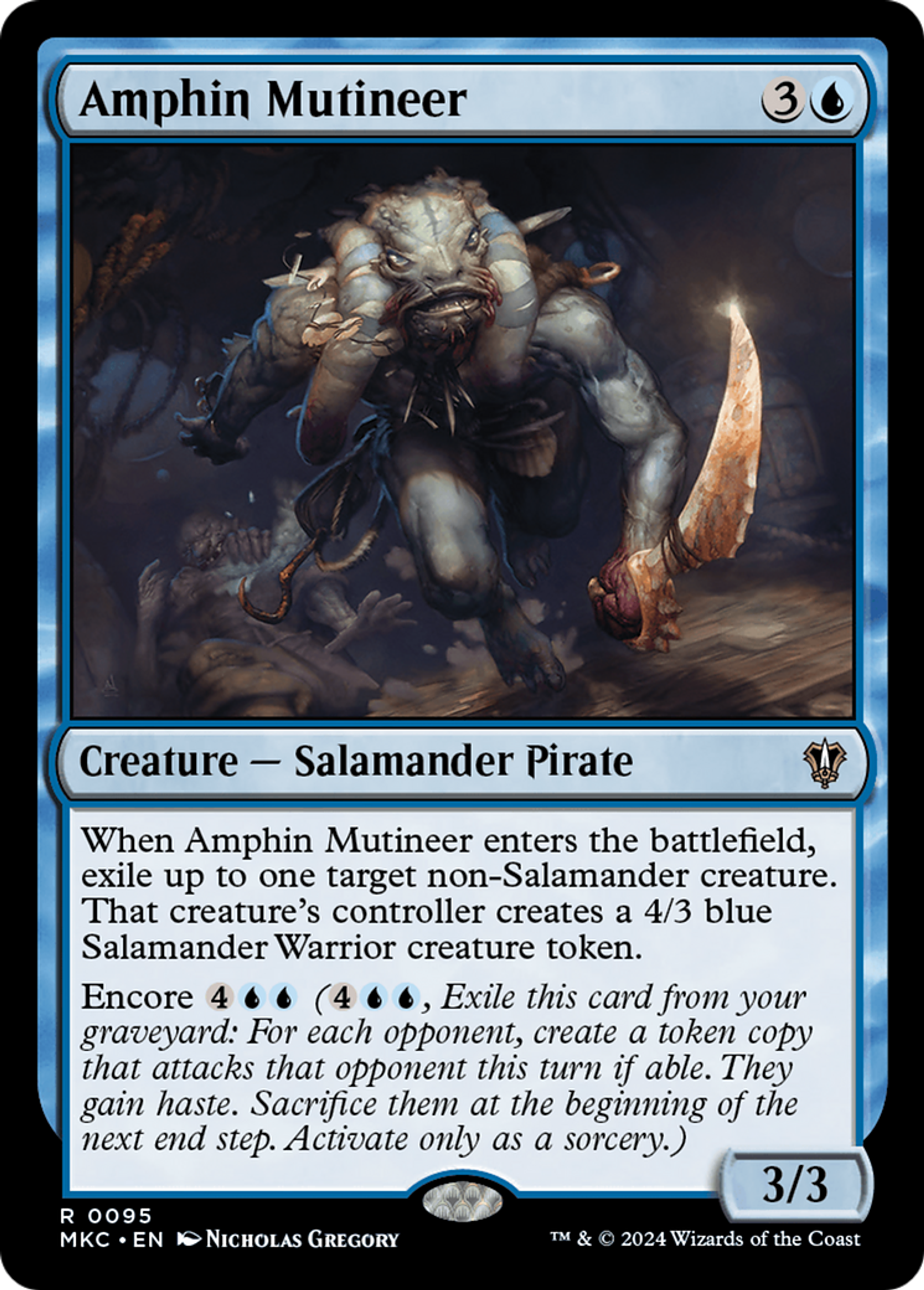 Amphin Mutineer — Murders at Karlov Manor Commander — Magic: The Gathering